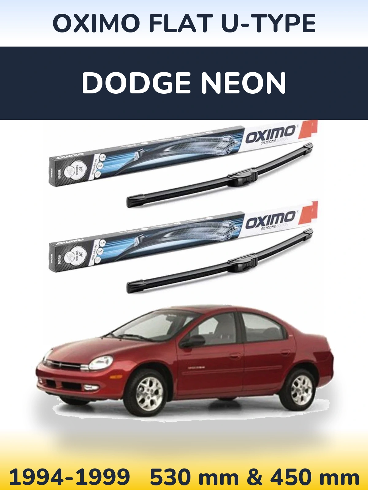 Torkarblad Oximo Flat U-type för Dodge Neon