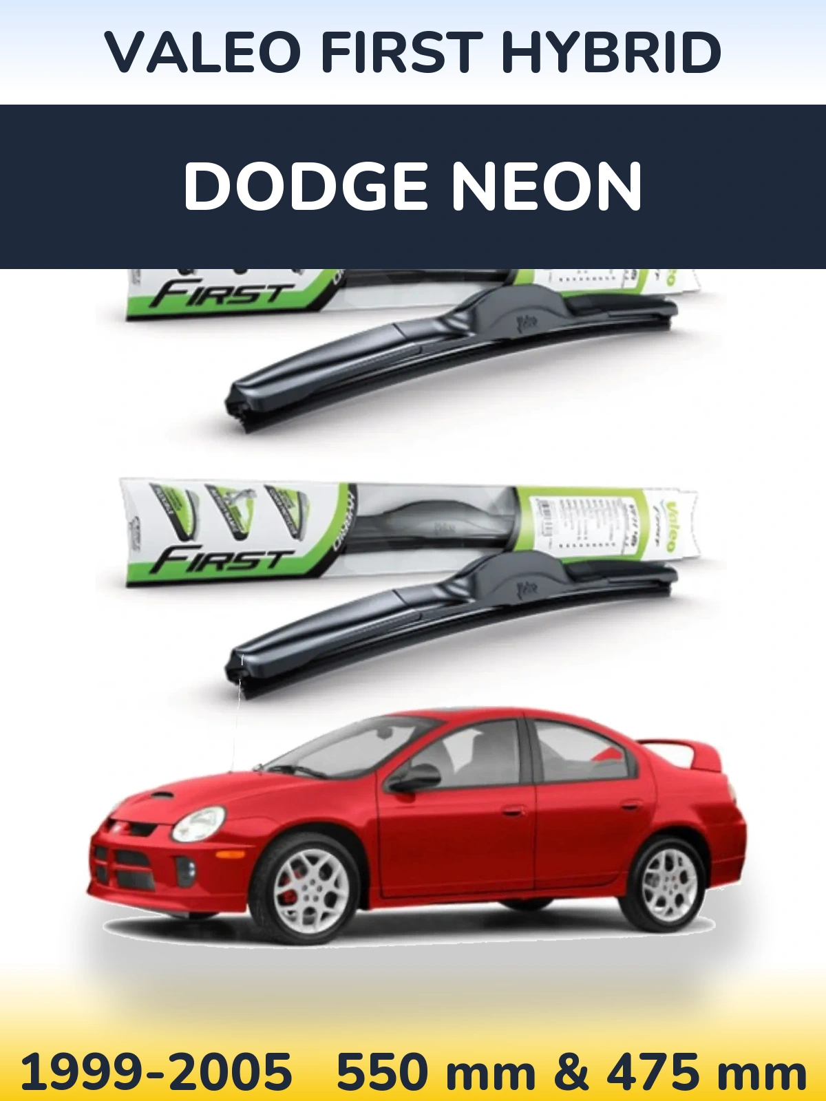 Torkarblad Valeo First Hybrid för Dodge Neon