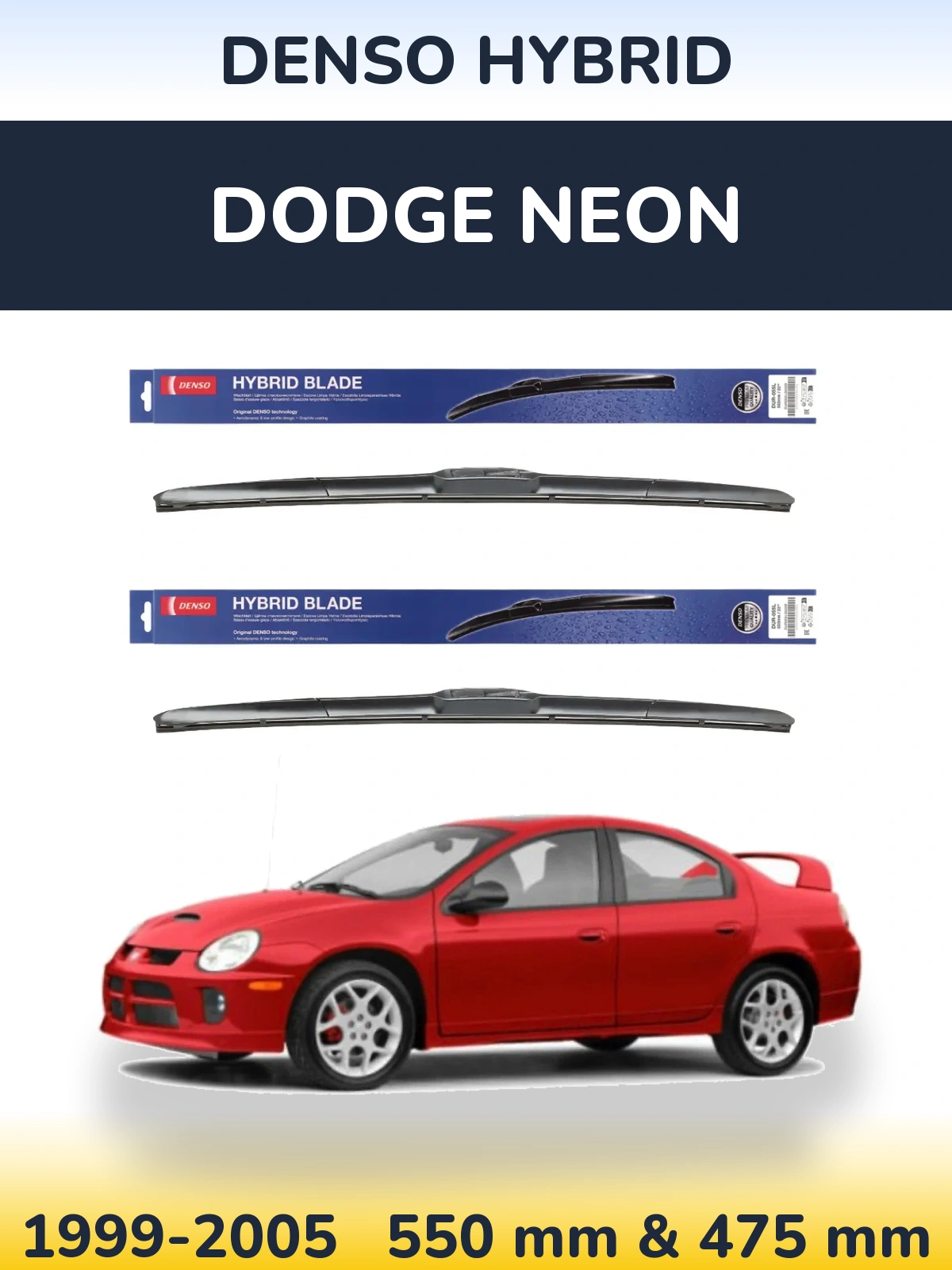 Torkarblad Denso Hybrid för Dodge Neon