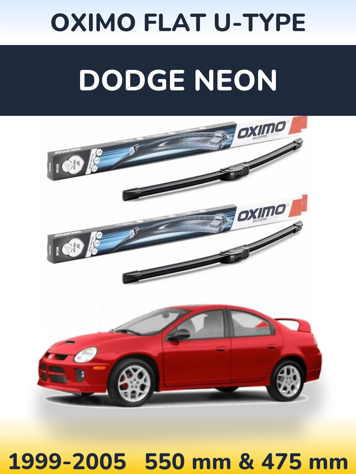 Torkarblad Oximo Flat U-type för Dodge Neon