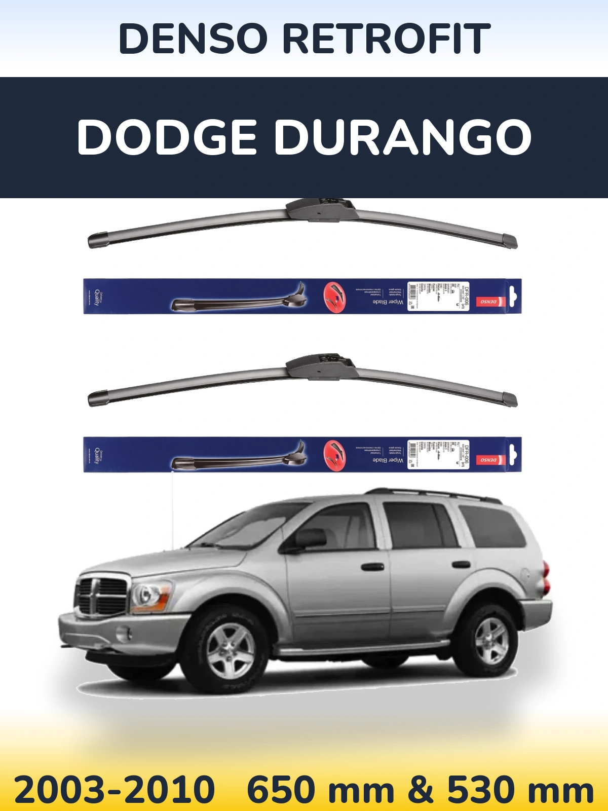 Torkarblad Denso Retrofit för Dodge Durango