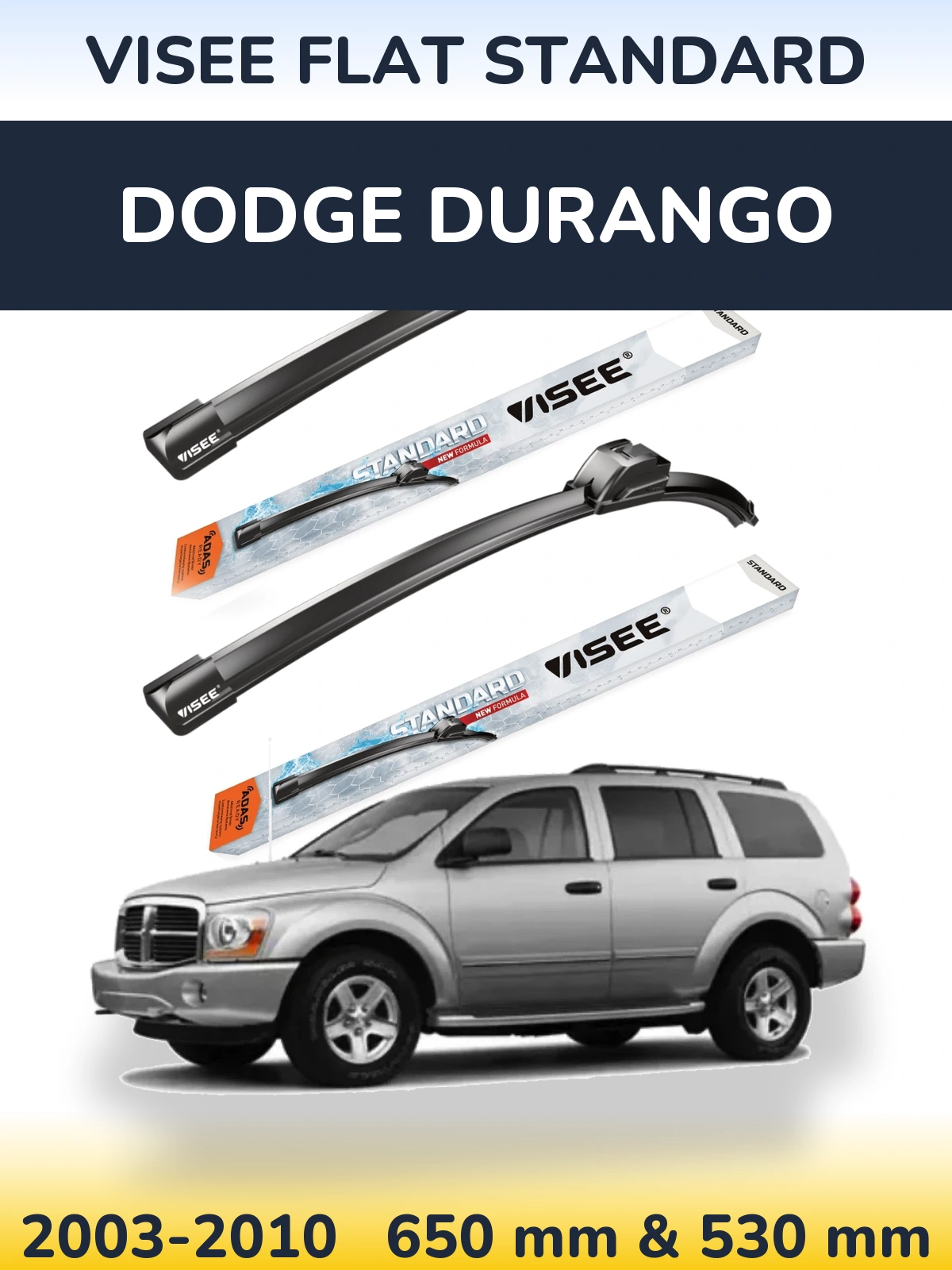 Torkarblad VISEE FLAT STANDARD för Dodge Durango
