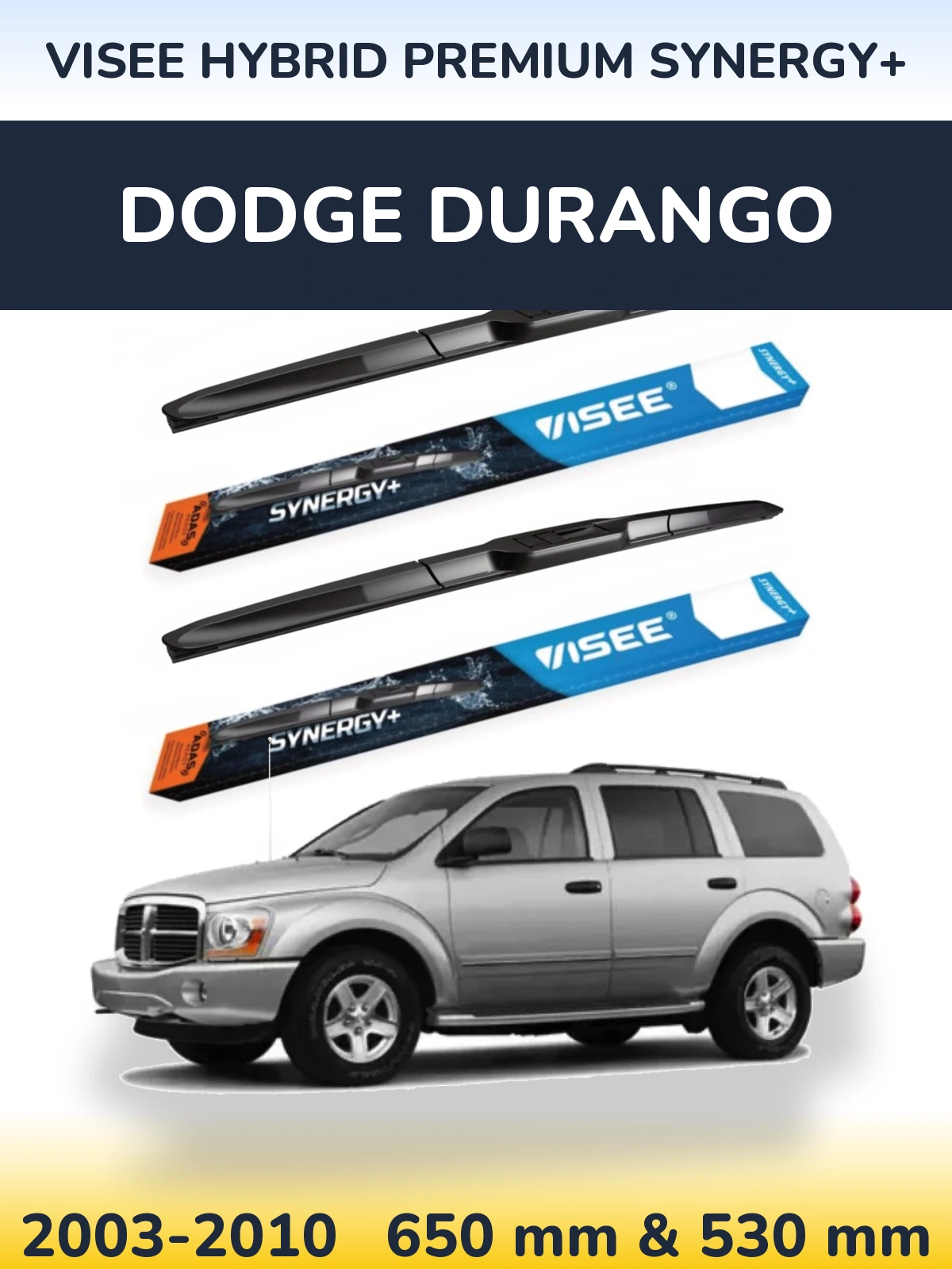 Torkarblad VISEE HYBRID PREMIUM SYNERGY+ för Dodge Durango