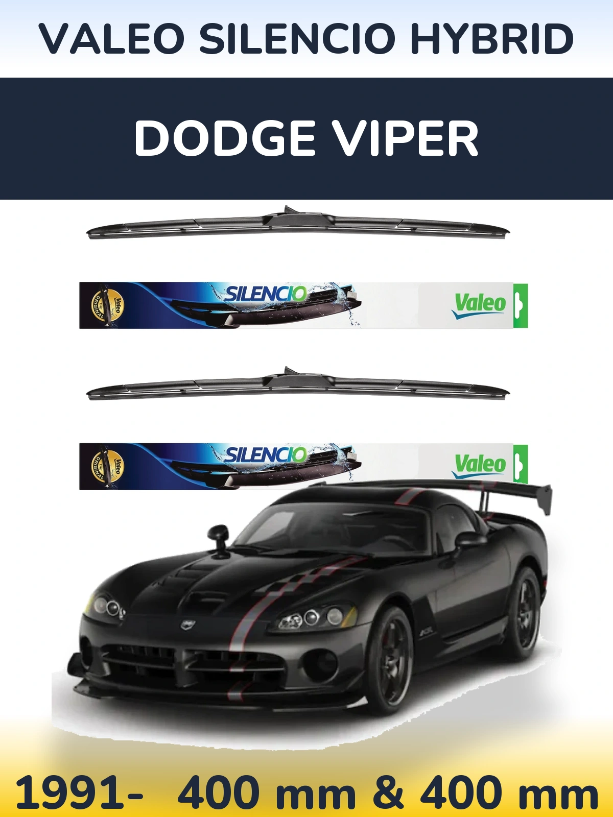 Torkarblad Valeo Silencio Hybrid för Dodge Viper