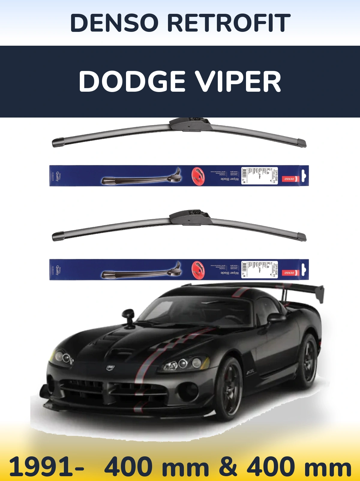 Torkarblad Denso Retrofit för Dodge Viper
