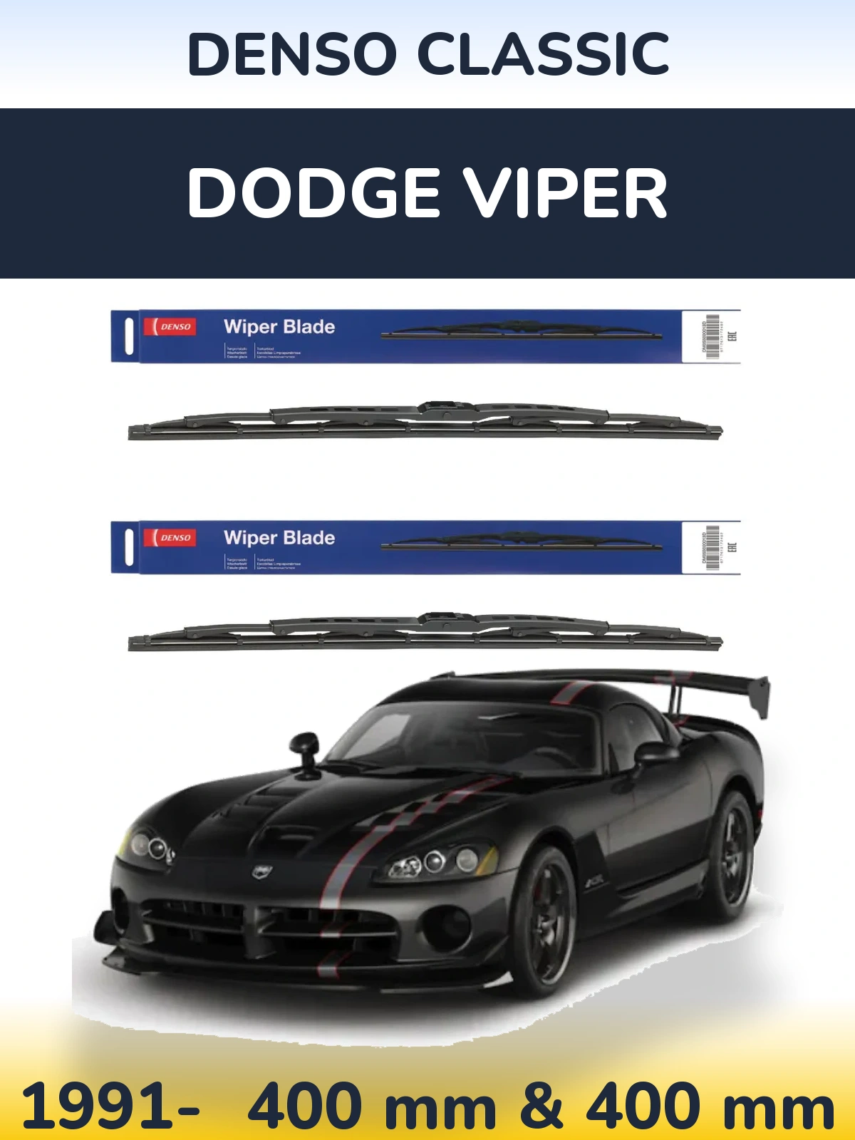 Torkarblad Denso Classic för Dodge Viper