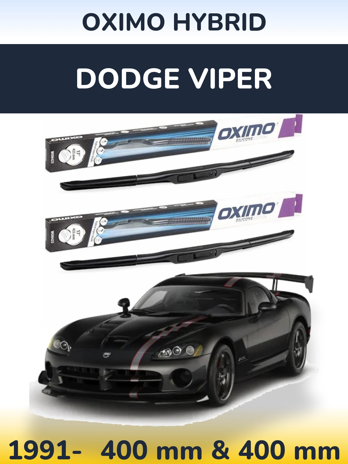 Torkarblad Oximo Hybrid för Dodge Viper