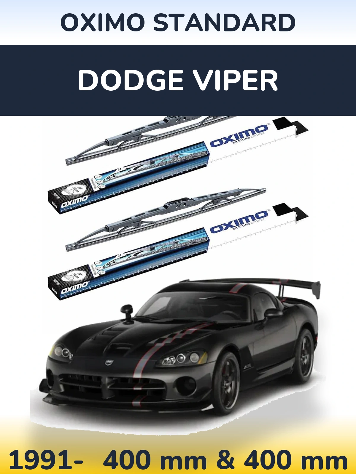 Torkarblad Oximo Standard för Dodge Viper