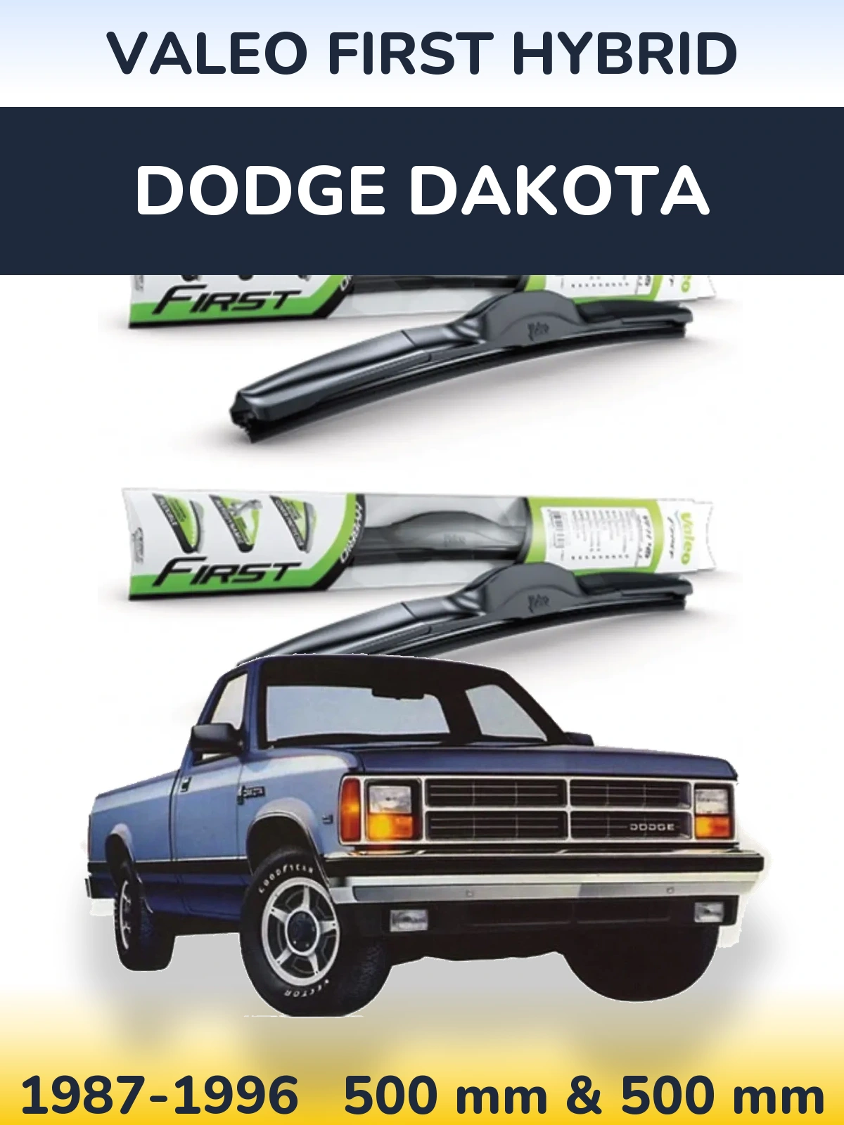 Torkarblad Valeo First Hybrid för Dodge Dakota