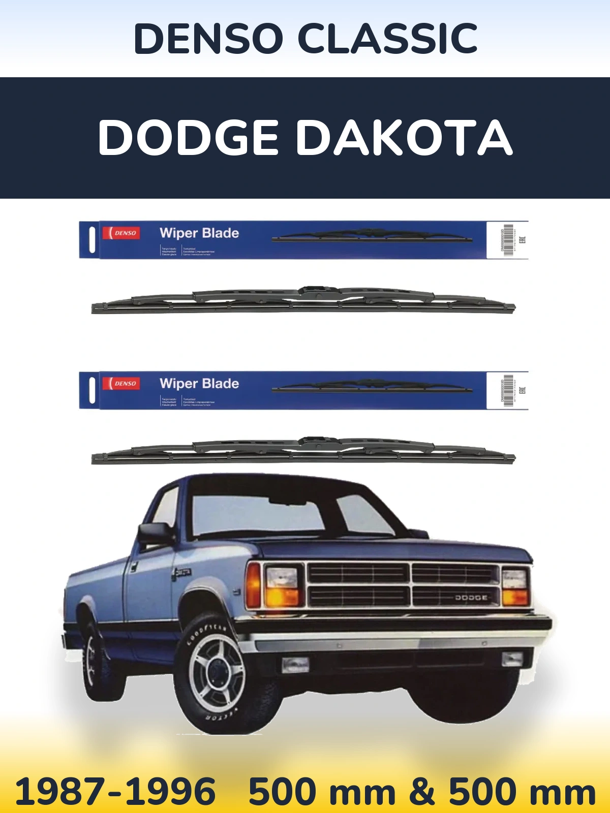 Torkarblad Denso Classic för Dodge Dakota