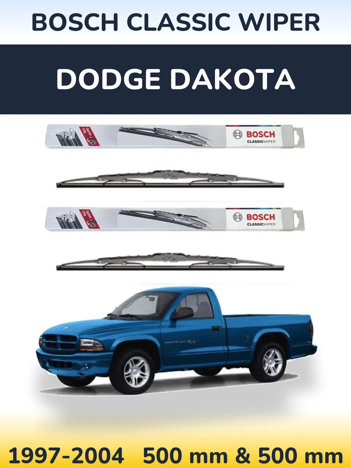 Torkarblad BOSCH Classic Wiper för Dodge Dakota