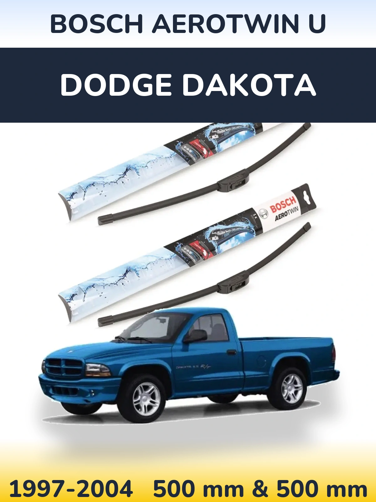 Torkarblad BOSCH AeroTwin U för Dodge Dakota