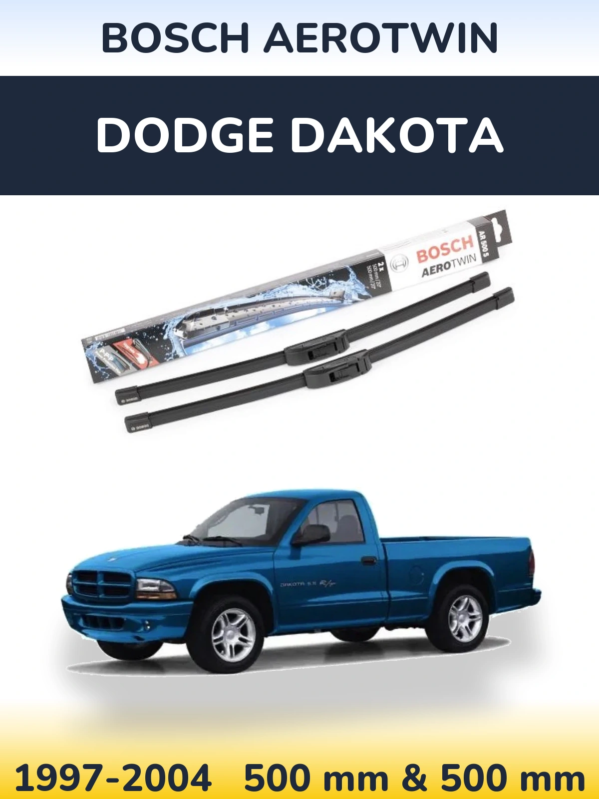 Torkarblad BOSCH AeroTwin för Dodge Dakota