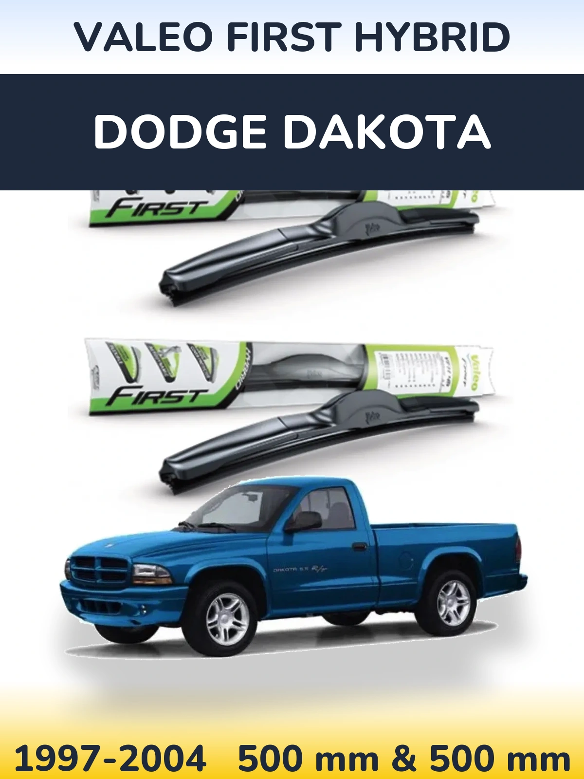 Torkarblad Valeo First Hybrid för Dodge Dakota