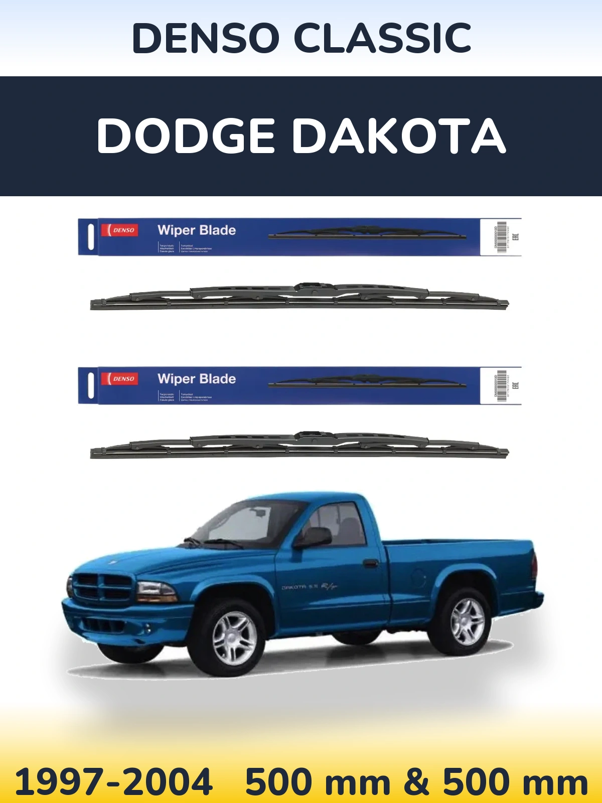Torkarblad Denso Classic för Dodge Dakota
