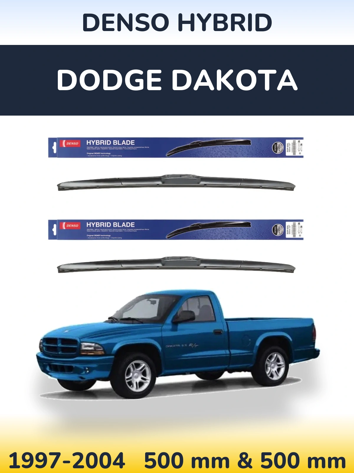 Torkarblad Denso Hybrid för Dodge Dakota