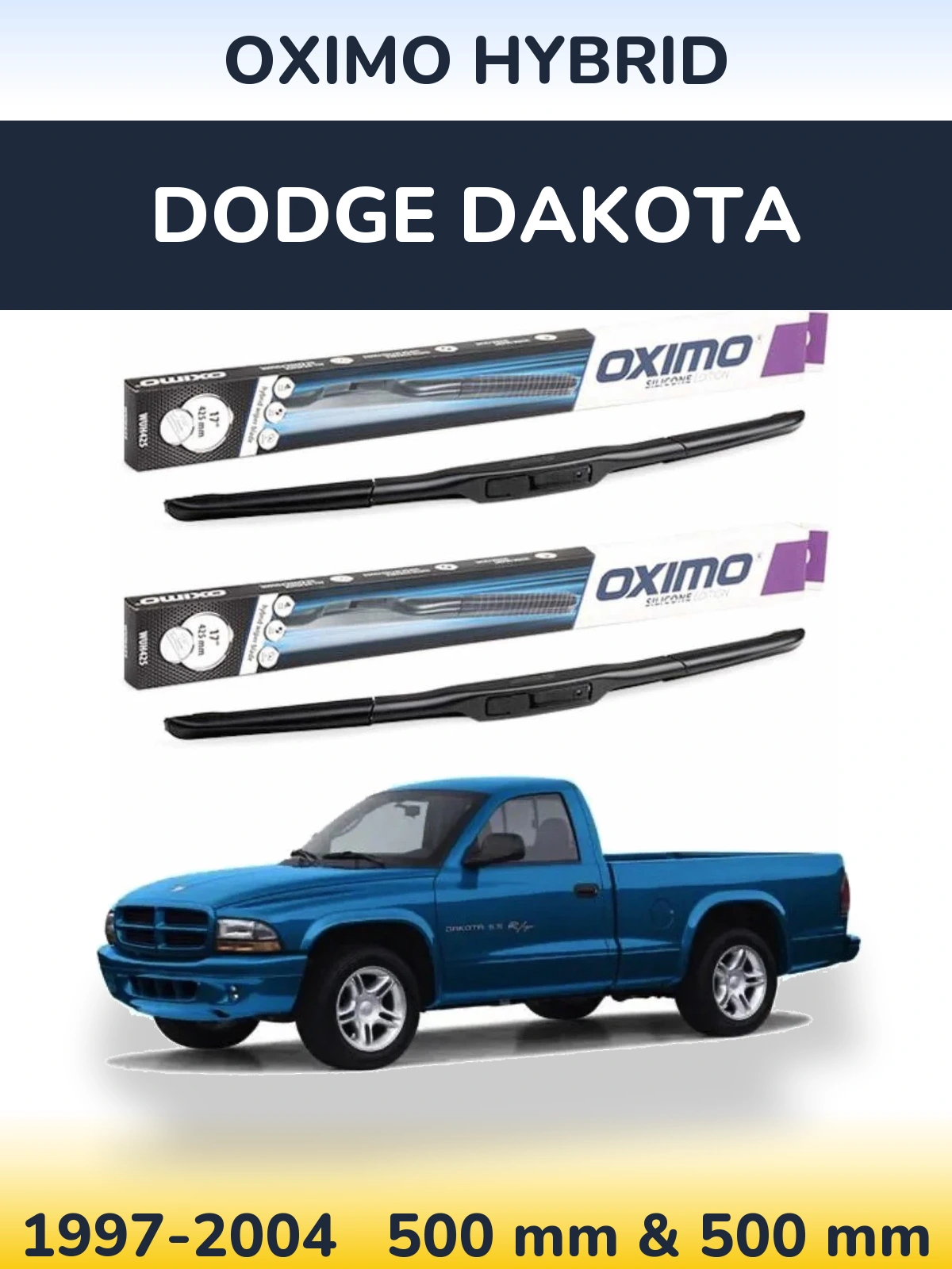 Torkarblad Oximo Hybrid för Dodge Dakota