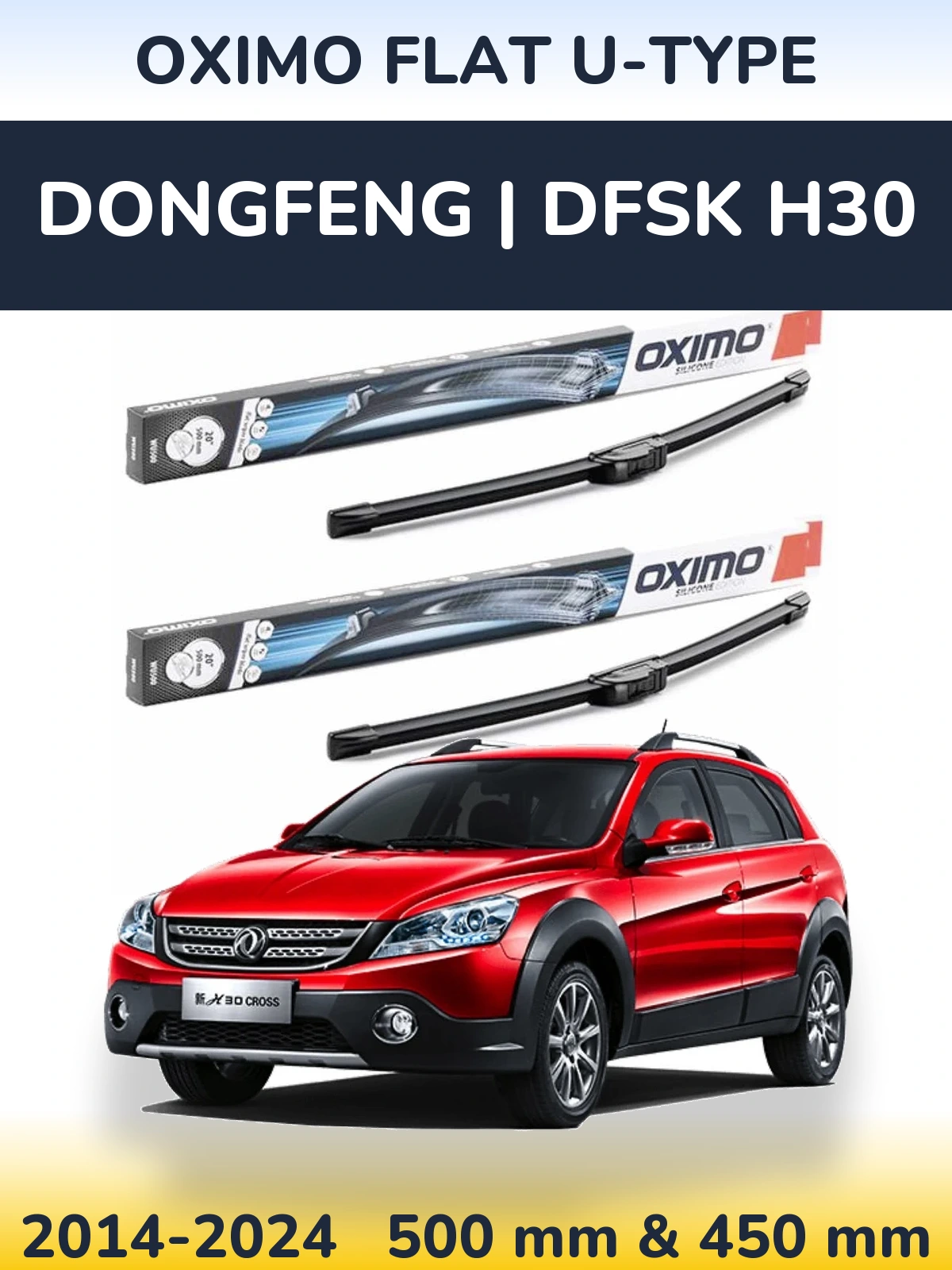 Torkarblad Oximo Flat U-type för DongFeng | DFSK H30