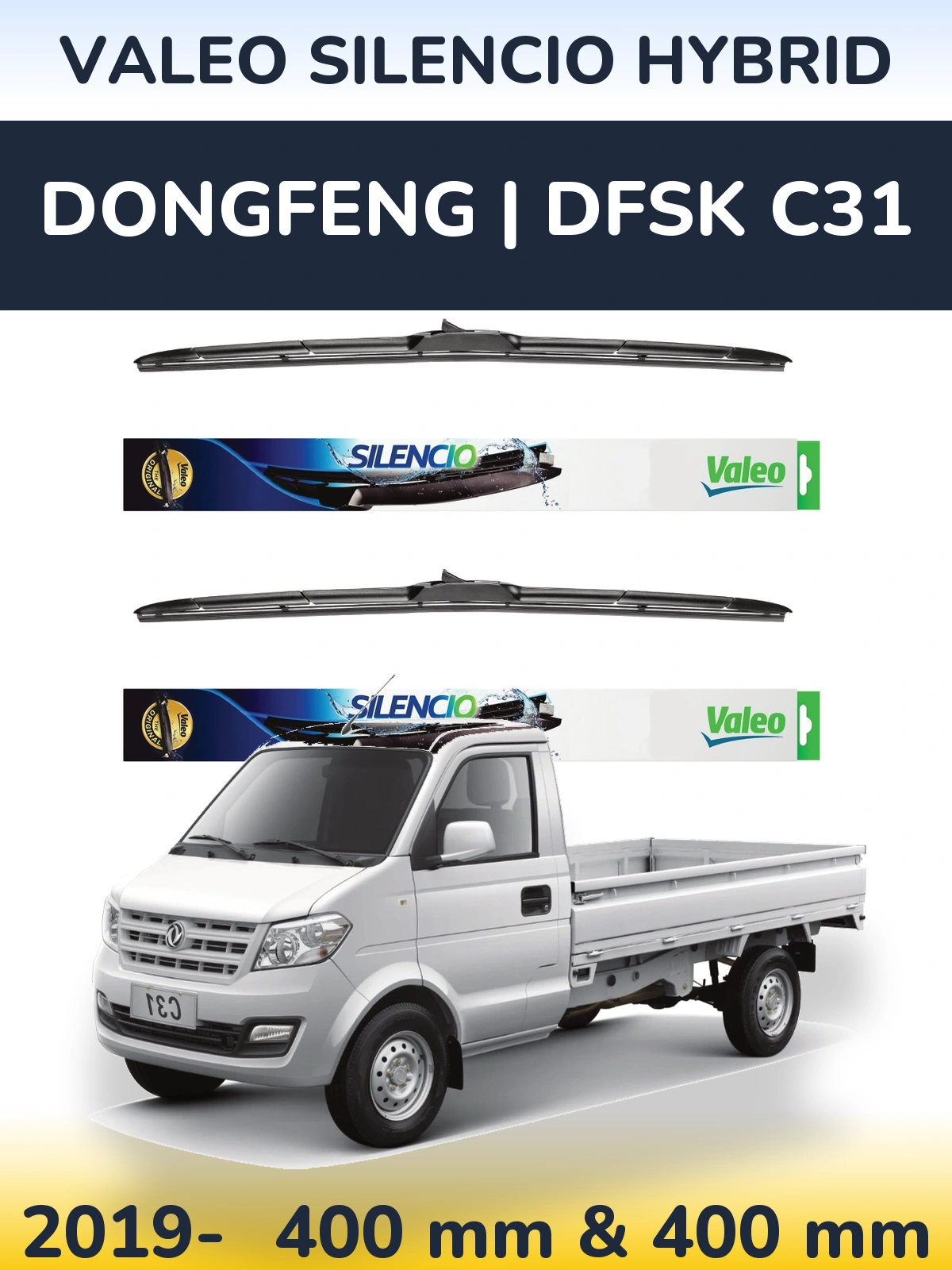 Torkarblad Valeo Silencio Hybrid för DongFeng | DFSK C31