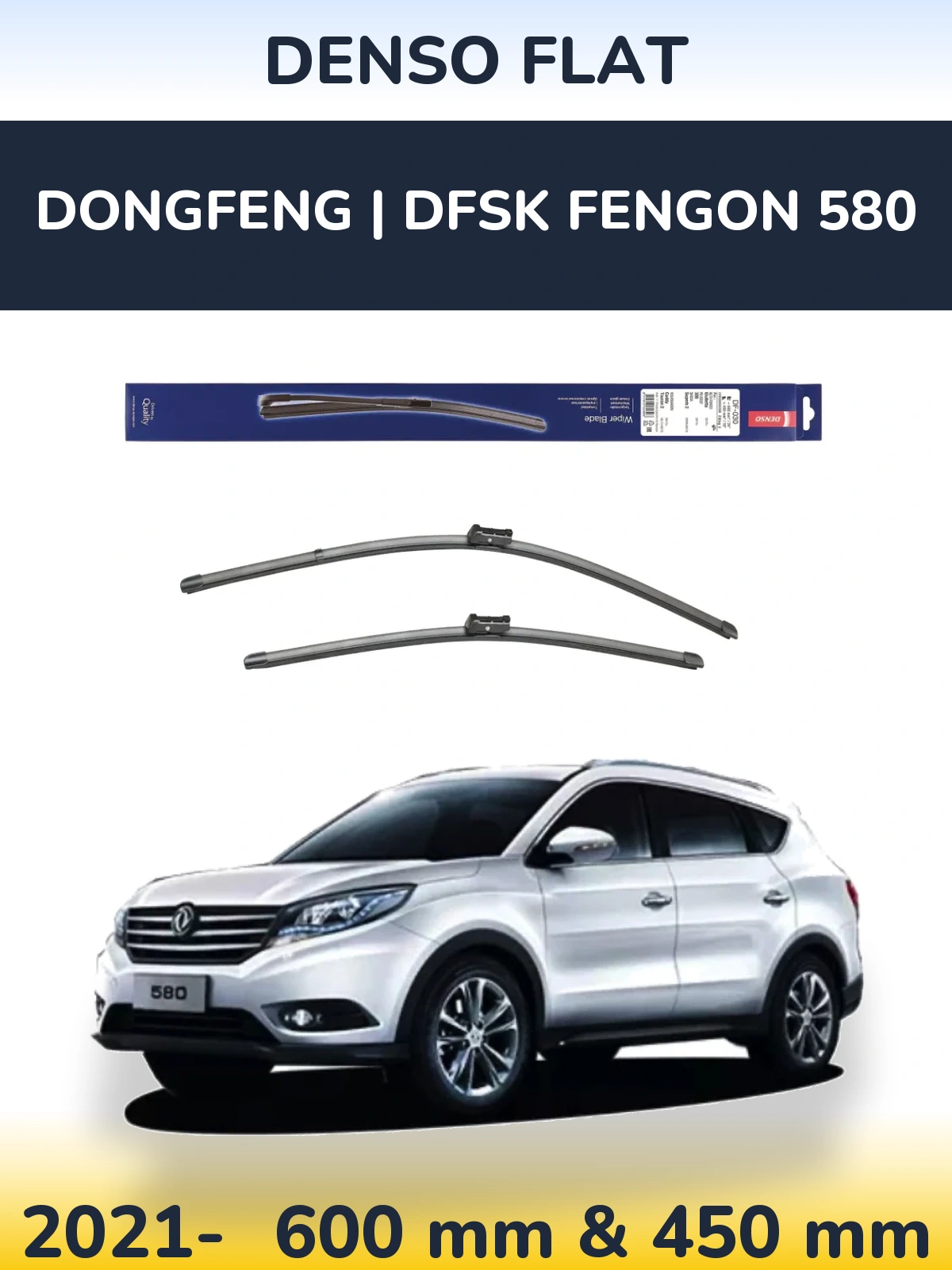 Torkarblad Denso Flat för DongFeng | DFSK Fengon 580