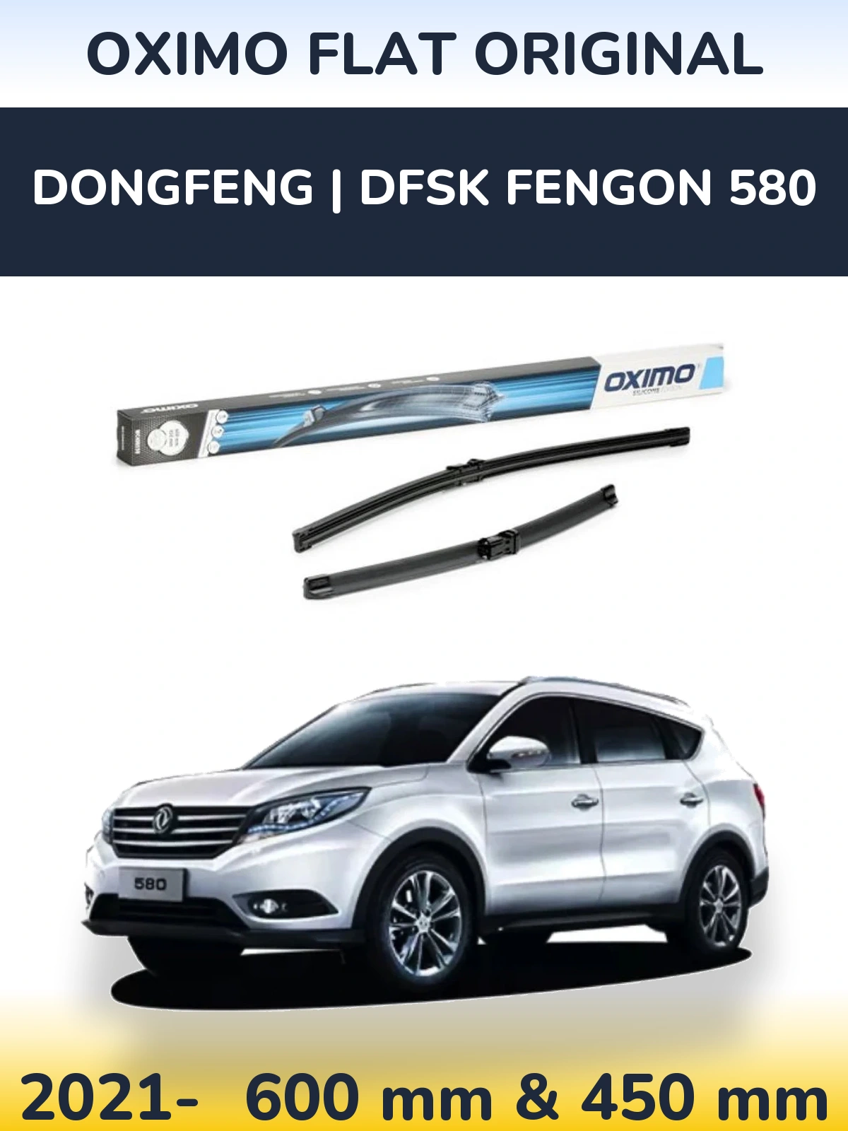 Torkarblad Oximo Flat Original för DongFeng | DFSK Fengon 580