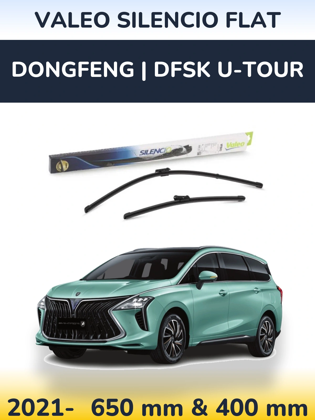 Torkarblad Valeo Silencio Flat för DongFeng | DFSK U-Tour