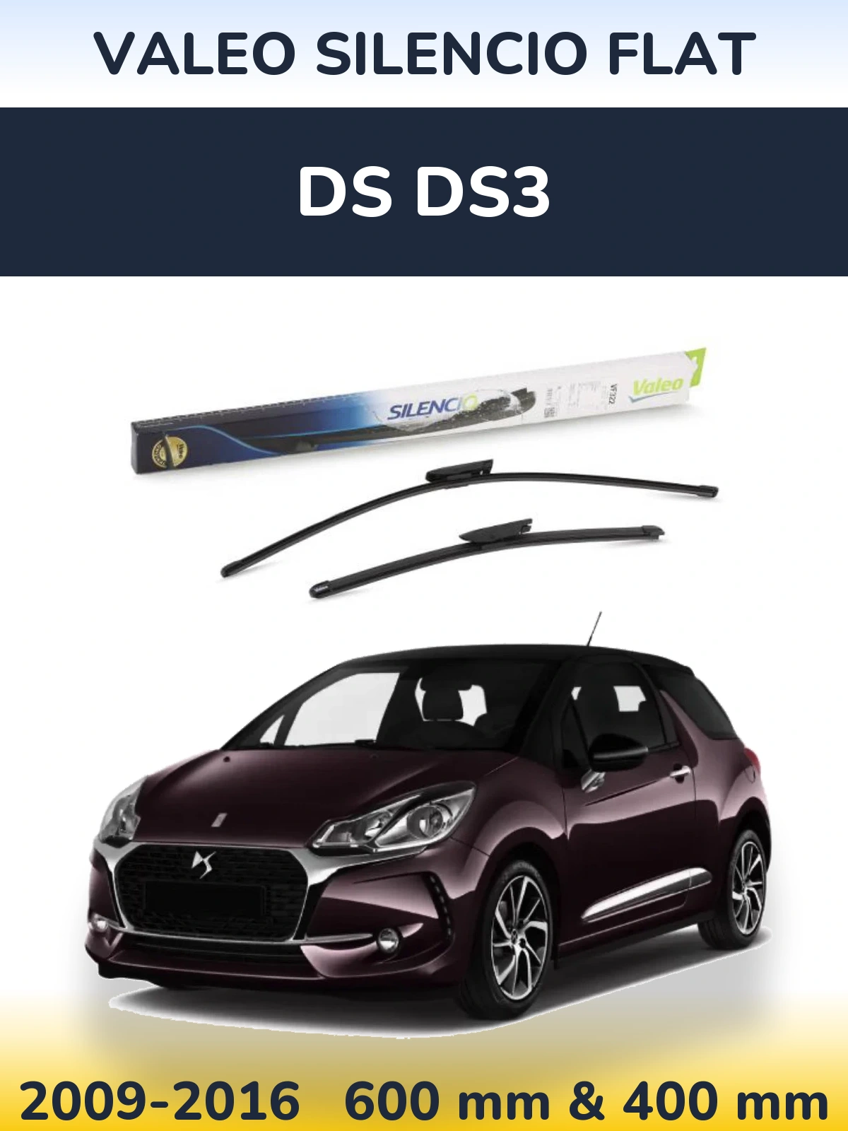 Torkarblad Valeo Silencio Flat för DS DS3
