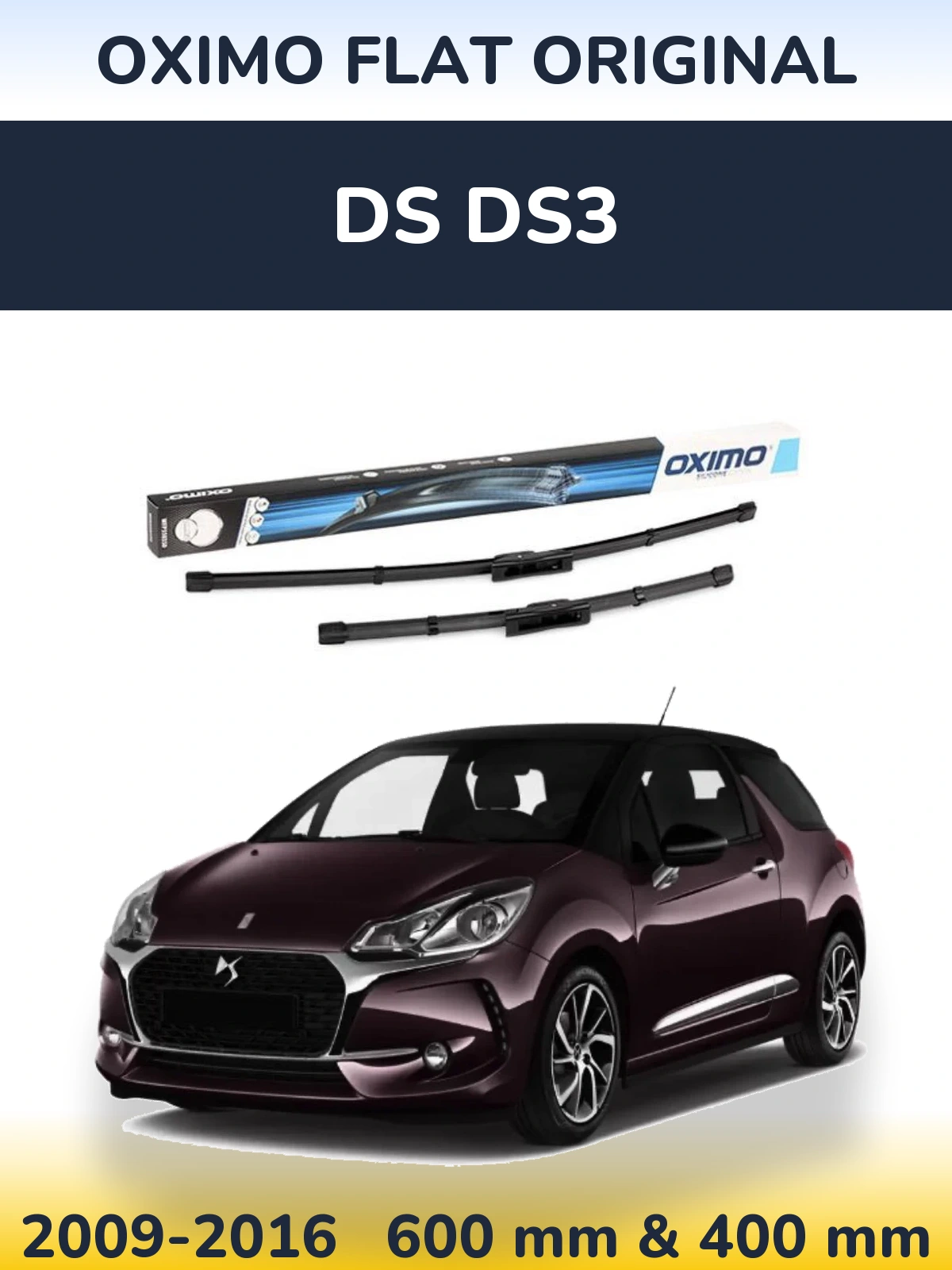Torkarblad Oximo Flat Original för DS DS3