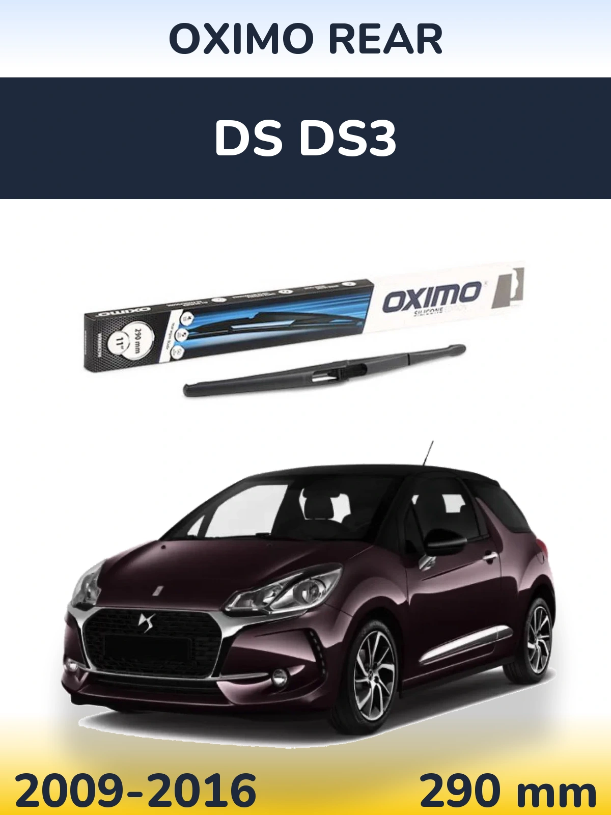 Torkarblad Oximo Rear för DS DS3