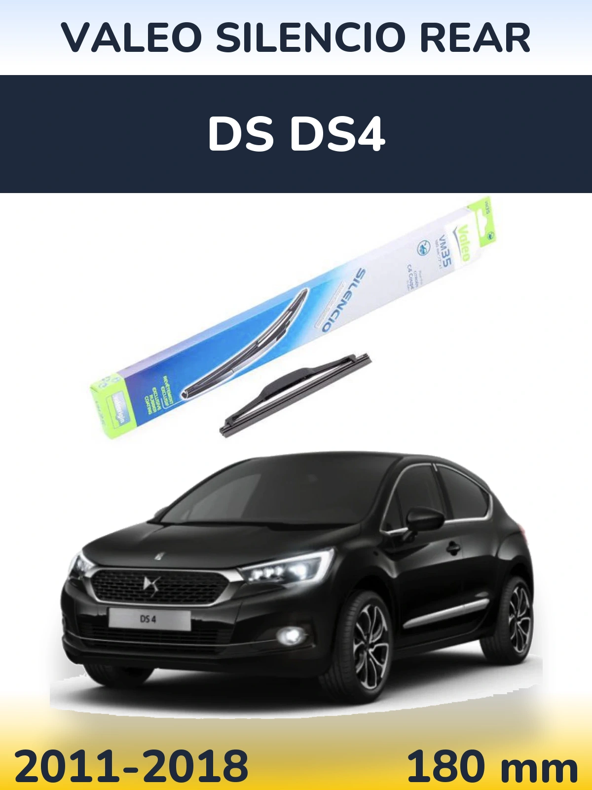 Torkarblad Valeo Silencio Rear för DS DS4