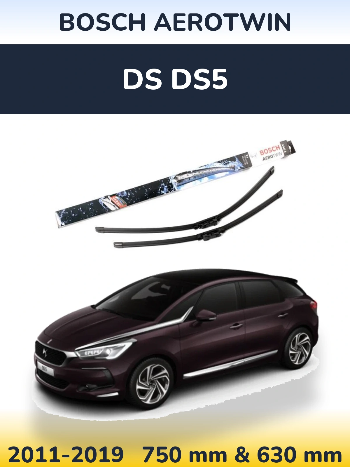 Torkarblad BOSCH AeroTwin för DS DS5