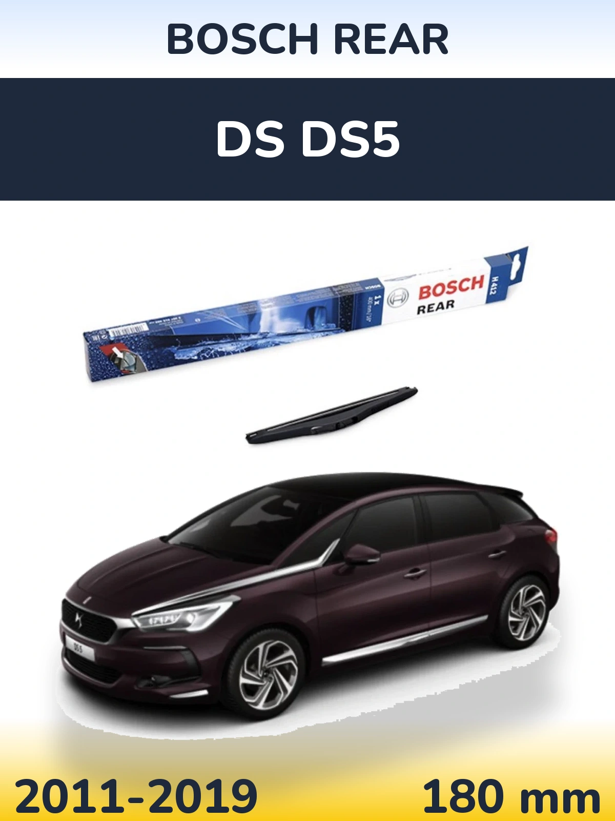 Torkarblad BOSCH Rear för DS DS5
