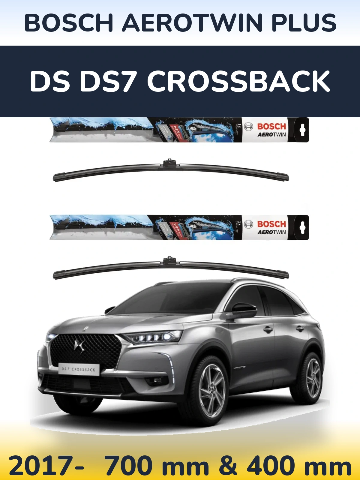 Torkarblad BOSCH AeroTwin Plus för DS DS7 Crossback