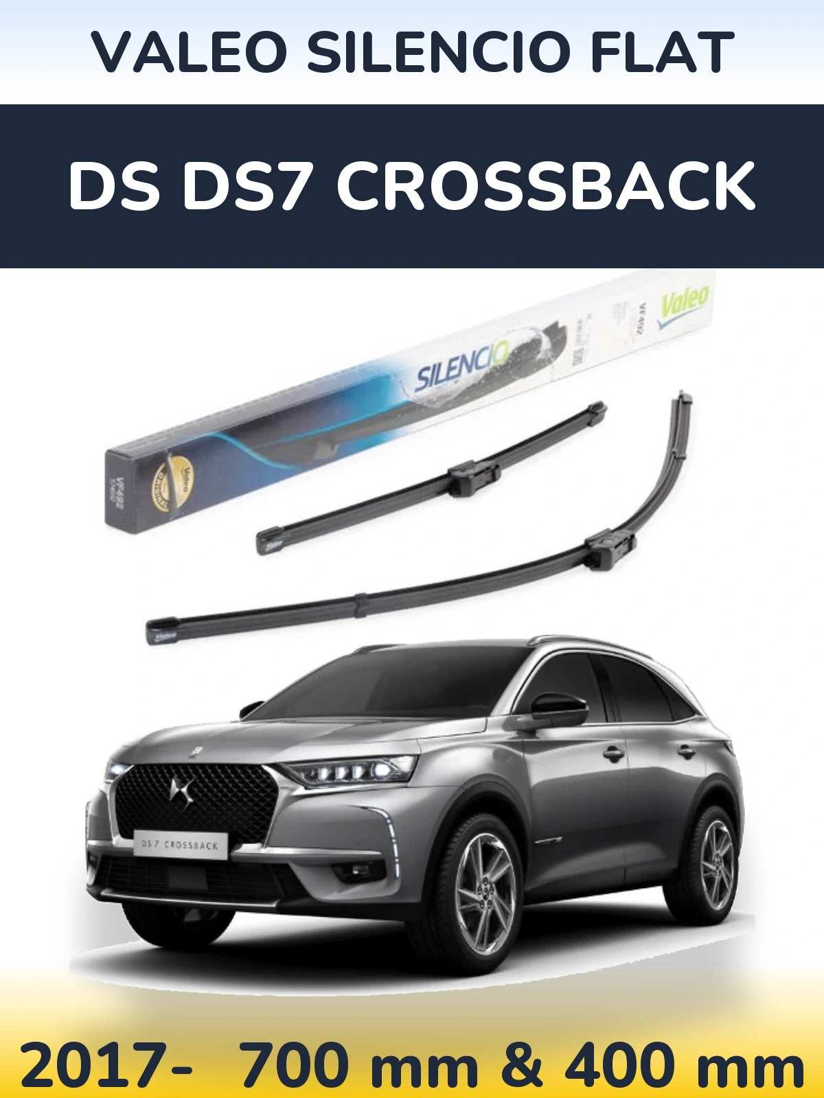 Torkarblad Valeo Silencio Flat för DS DS7 Crossback