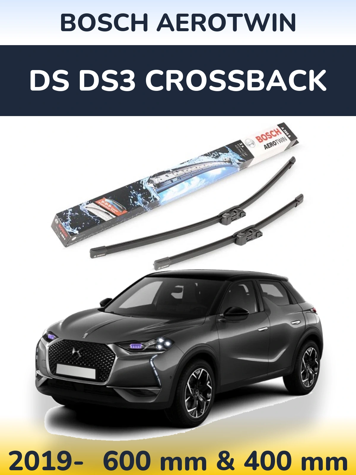 Torkarblad BOSCH AeroTwin för DS DS3 Crossback