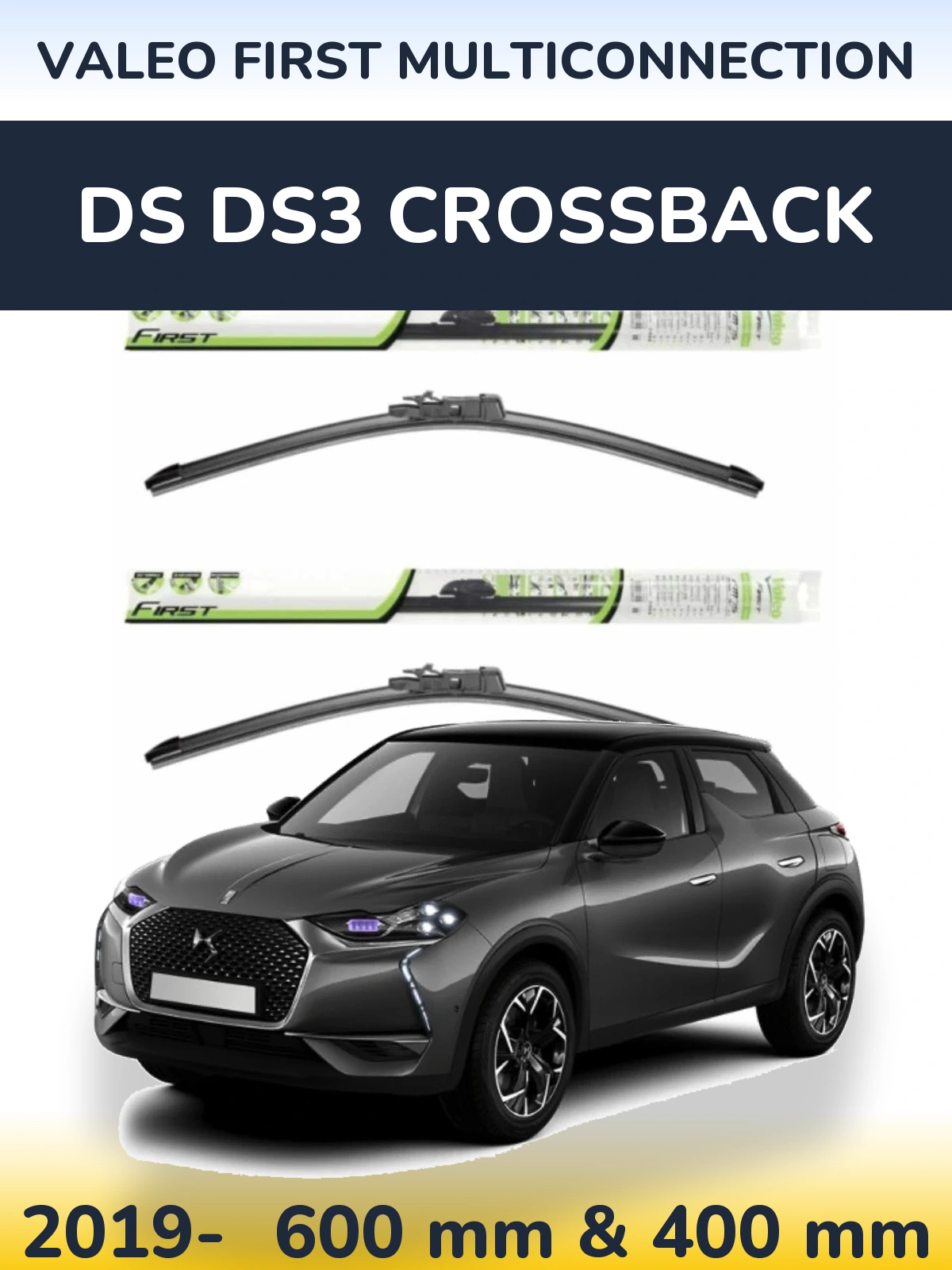 Torkarblad Valeo First MultiConnection för DS DS3 Crossback