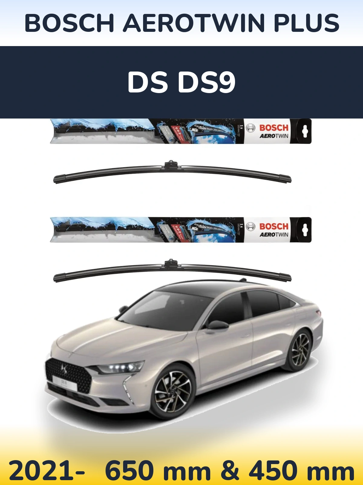 Torkarblad BOSCH AeroTwin Plus för DS DS9