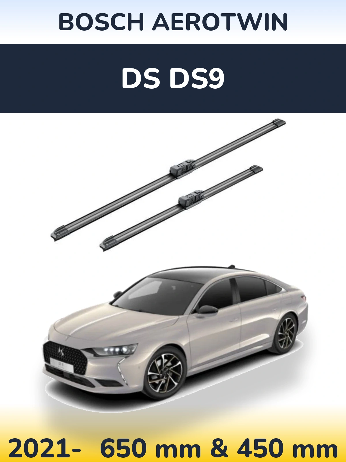 Torkarblad BOSCH AeroTwin för DS DS9
