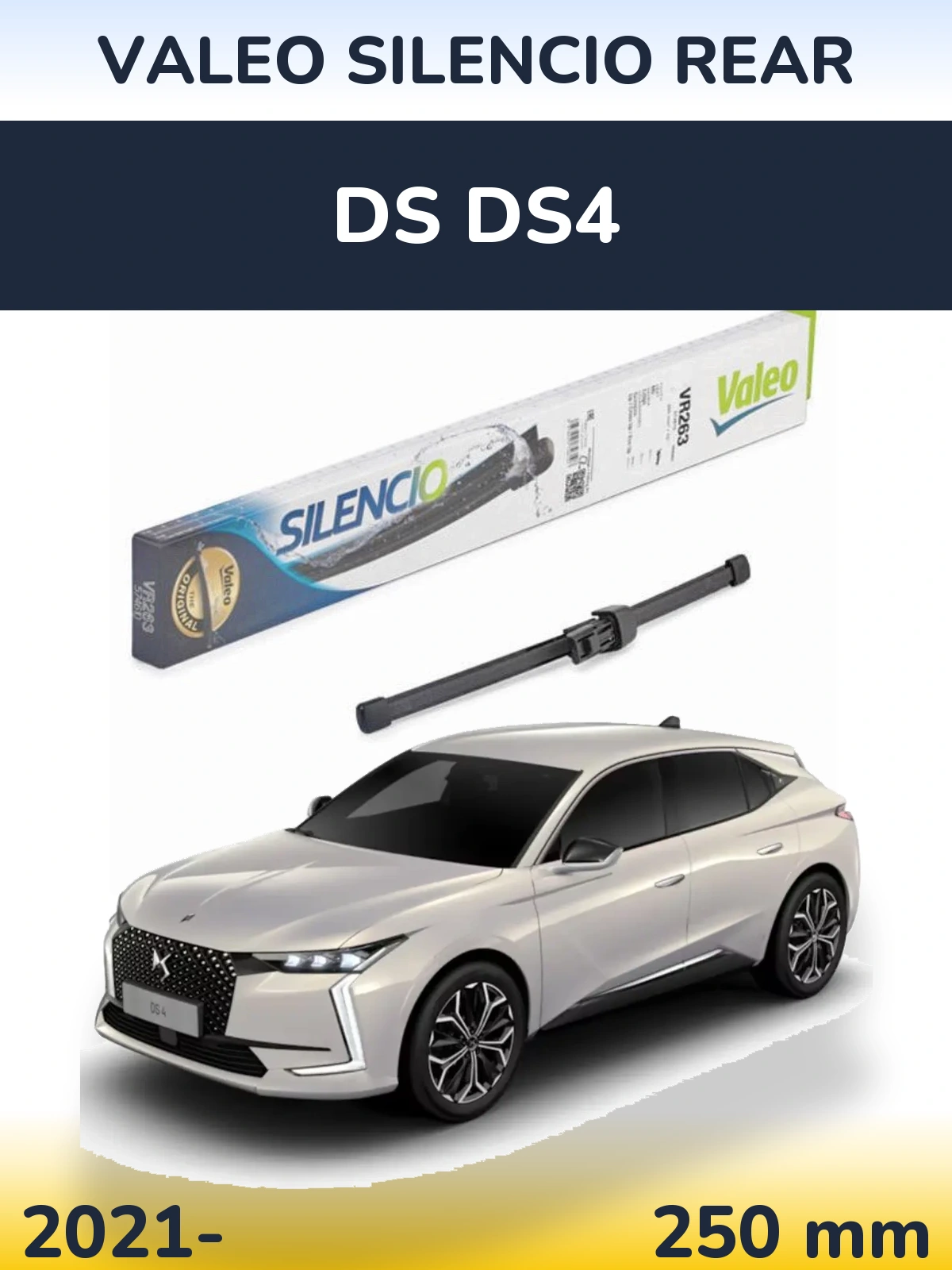Torkarblad Valeo Silencio Rear för DS DS4