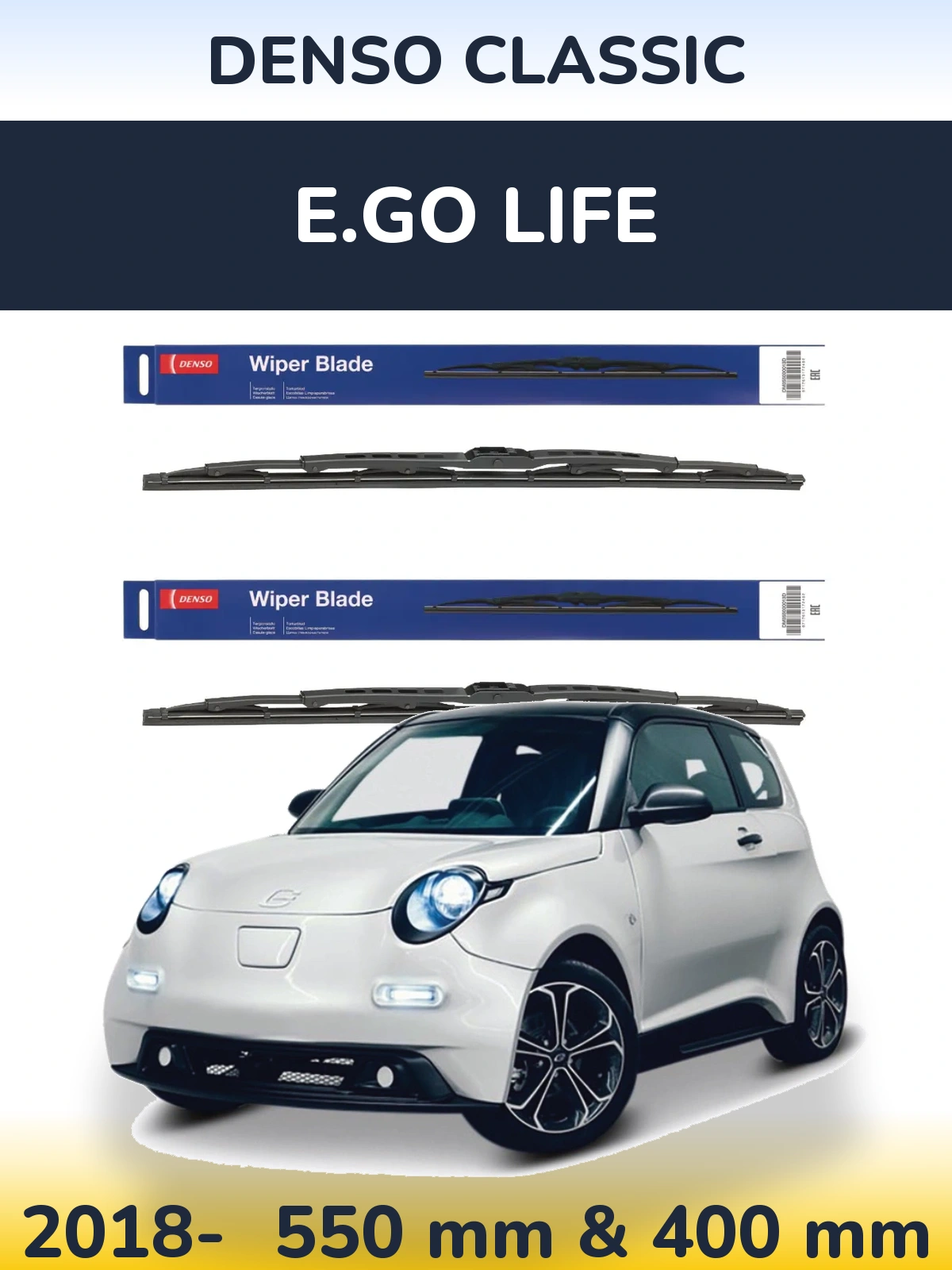 Torkarblad Denso Classic för E.GO life