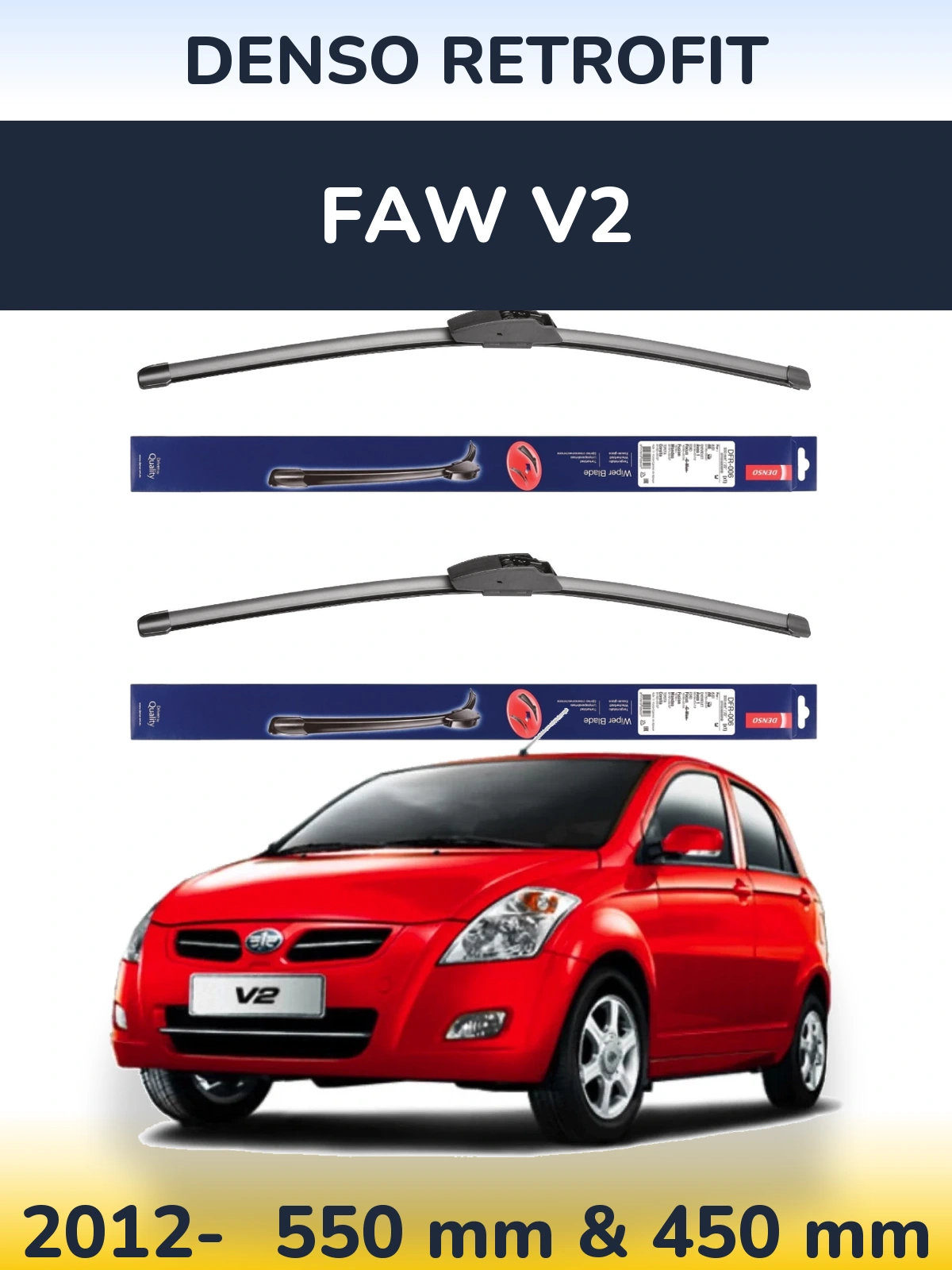 Torkarblad Denso Retrofit för FAW V2