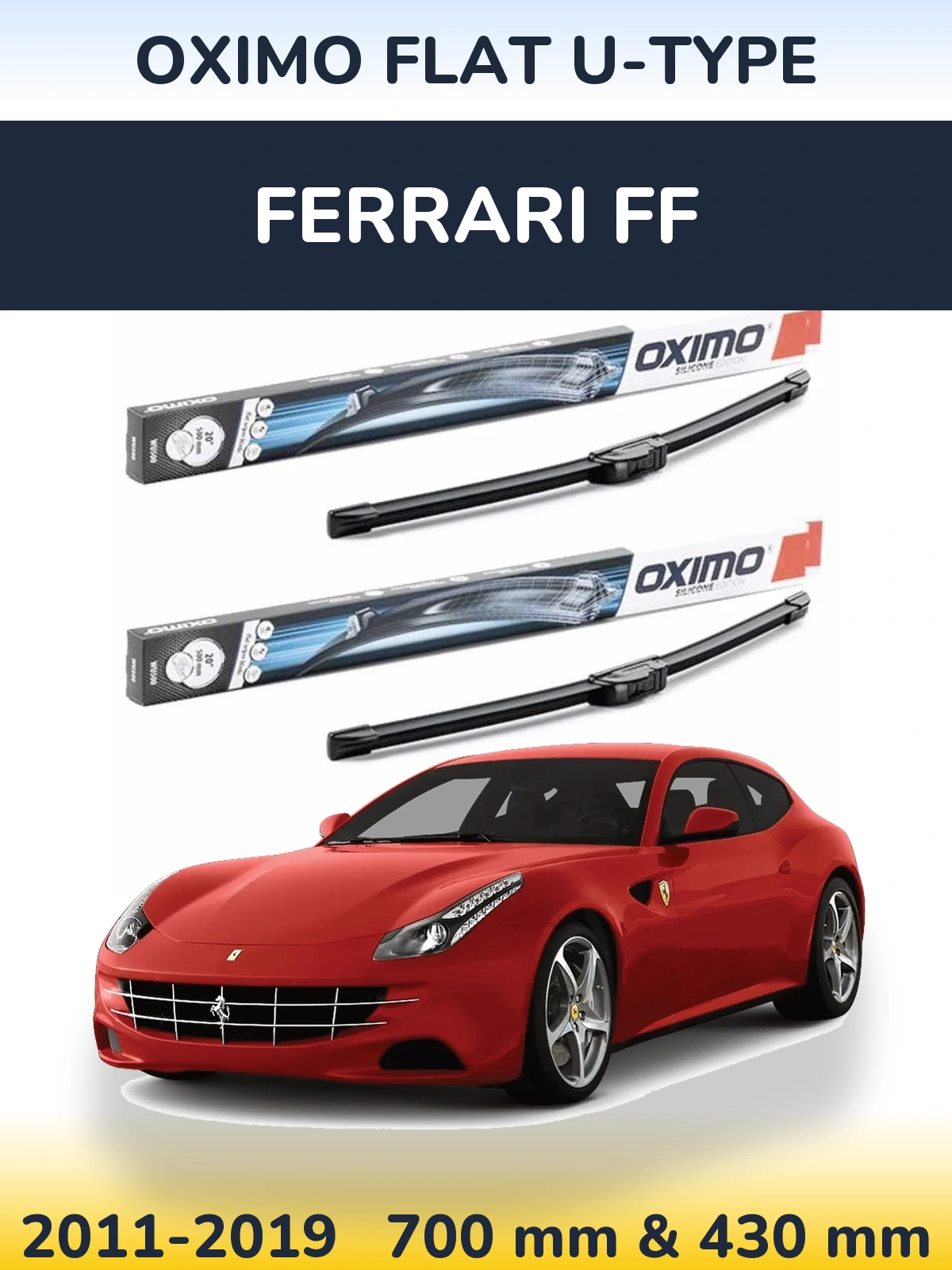 Torkarblad Oximo Flat U-type för Ferrari FF