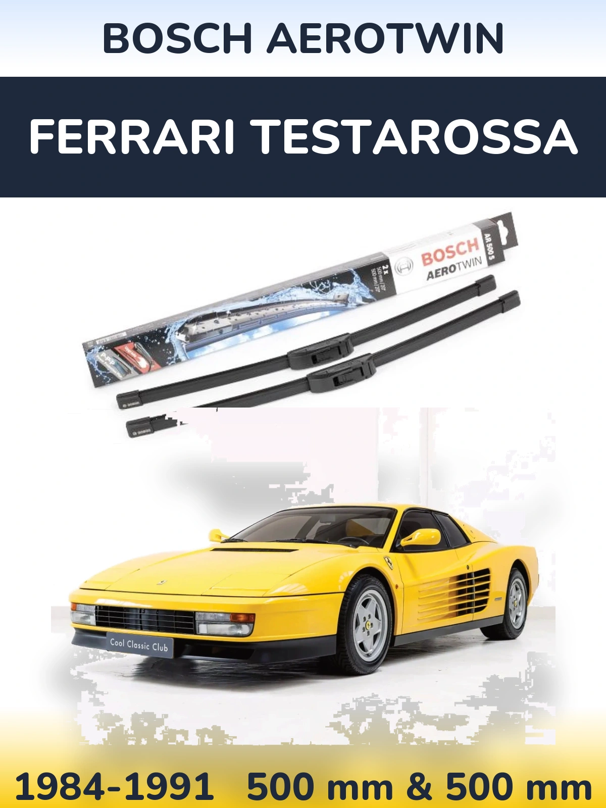 Torkarblad BOSCH AeroTwin för Ferrari Testarossa