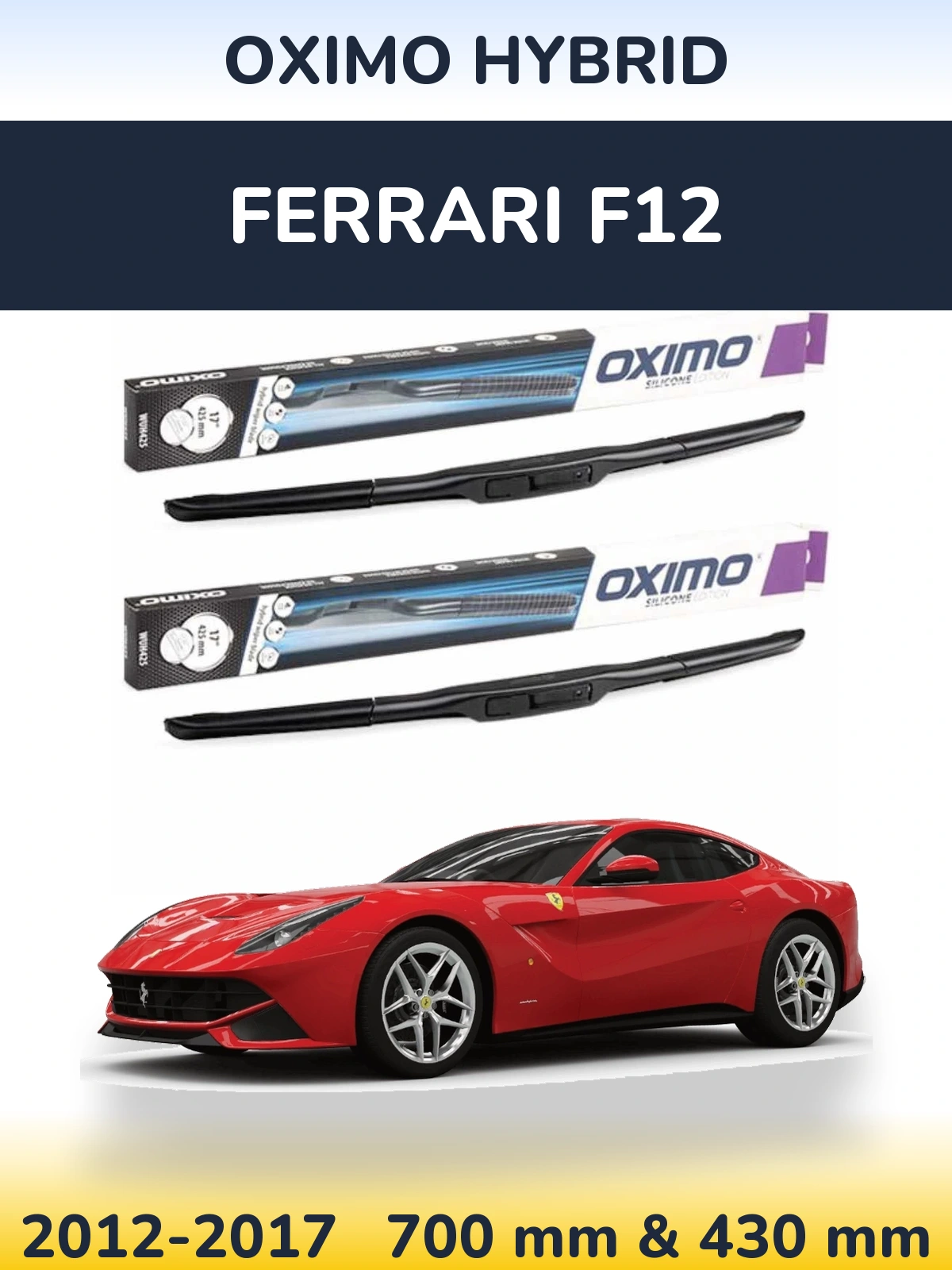 Torkarblad Oximo Hybrid för Ferrari F12