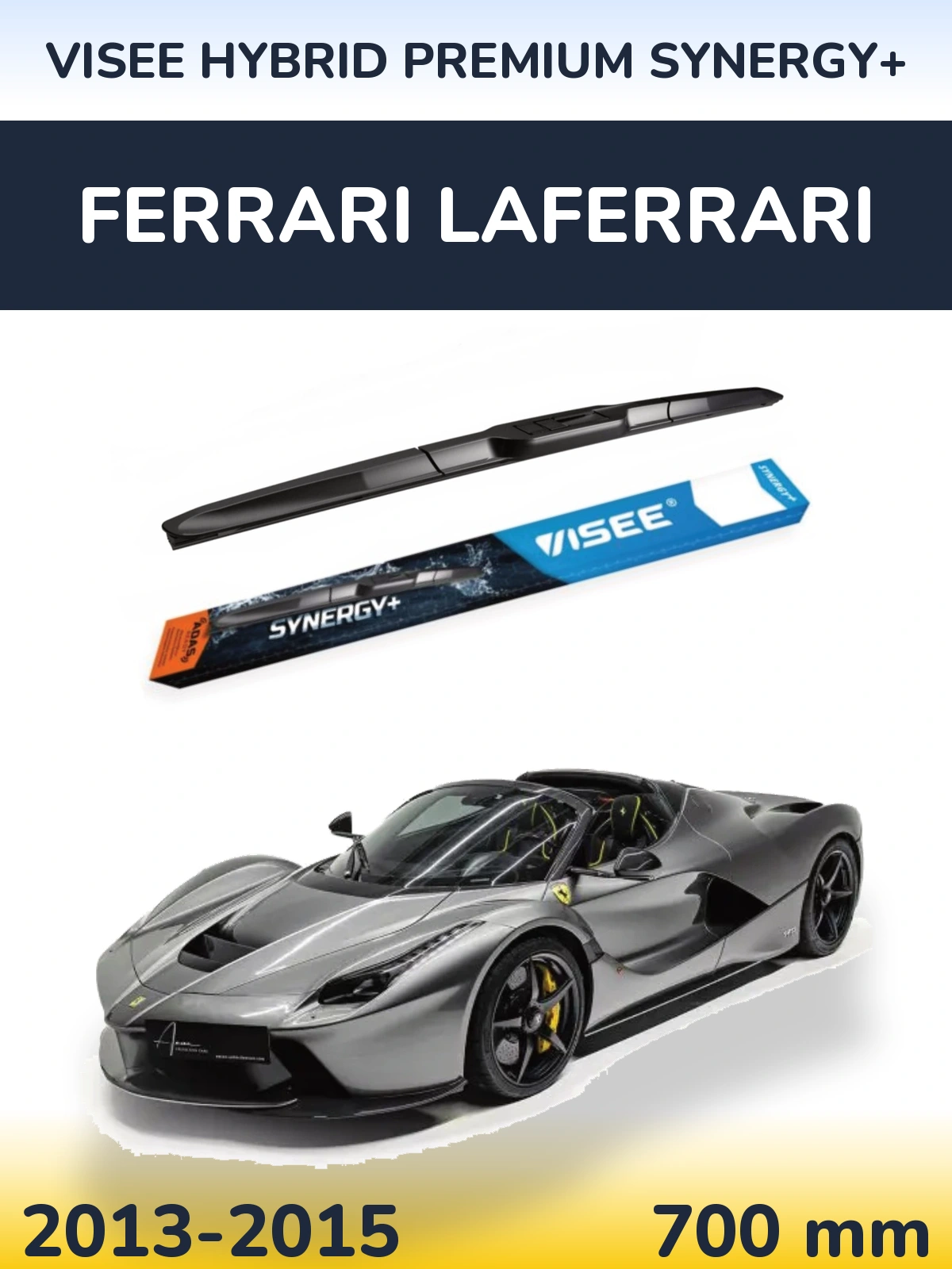 Torkarblad VISEE HYBRID PREMIUM SYNERGY+ för Ferrari LaFerrari