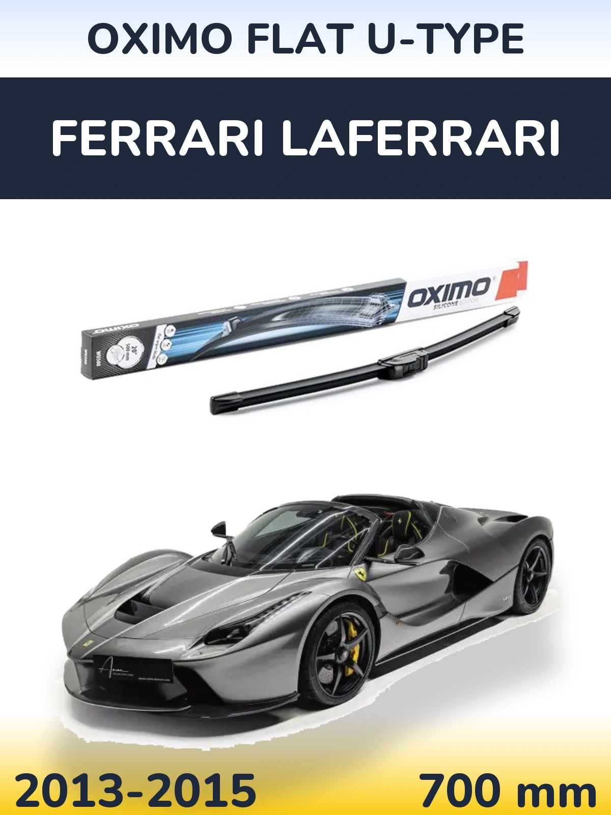 Torkarblad Oximo Flat U-type för Ferrari LaFerrari