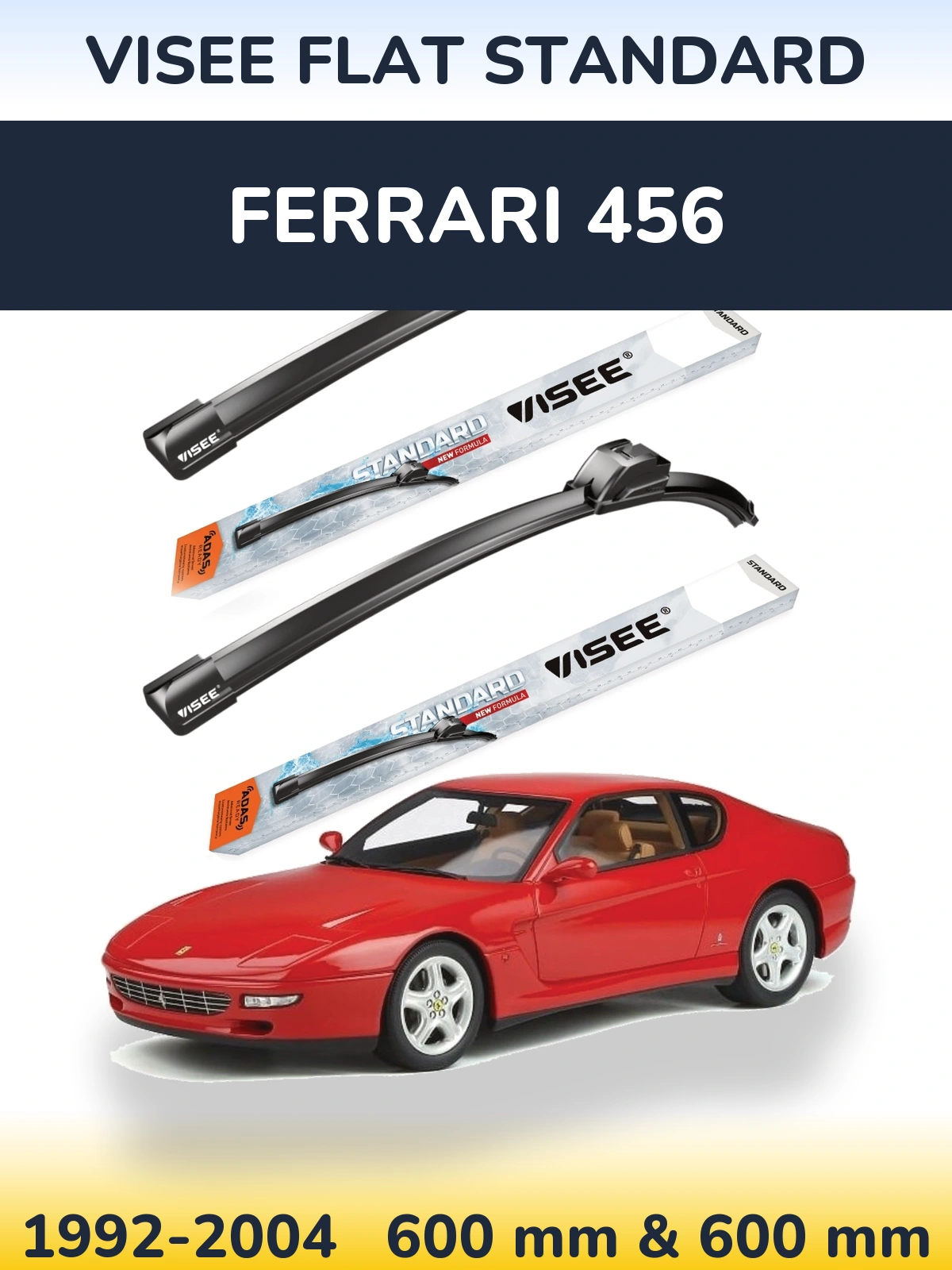 Torkarblad VISEE FLAT STANDARD för Ferrari 456