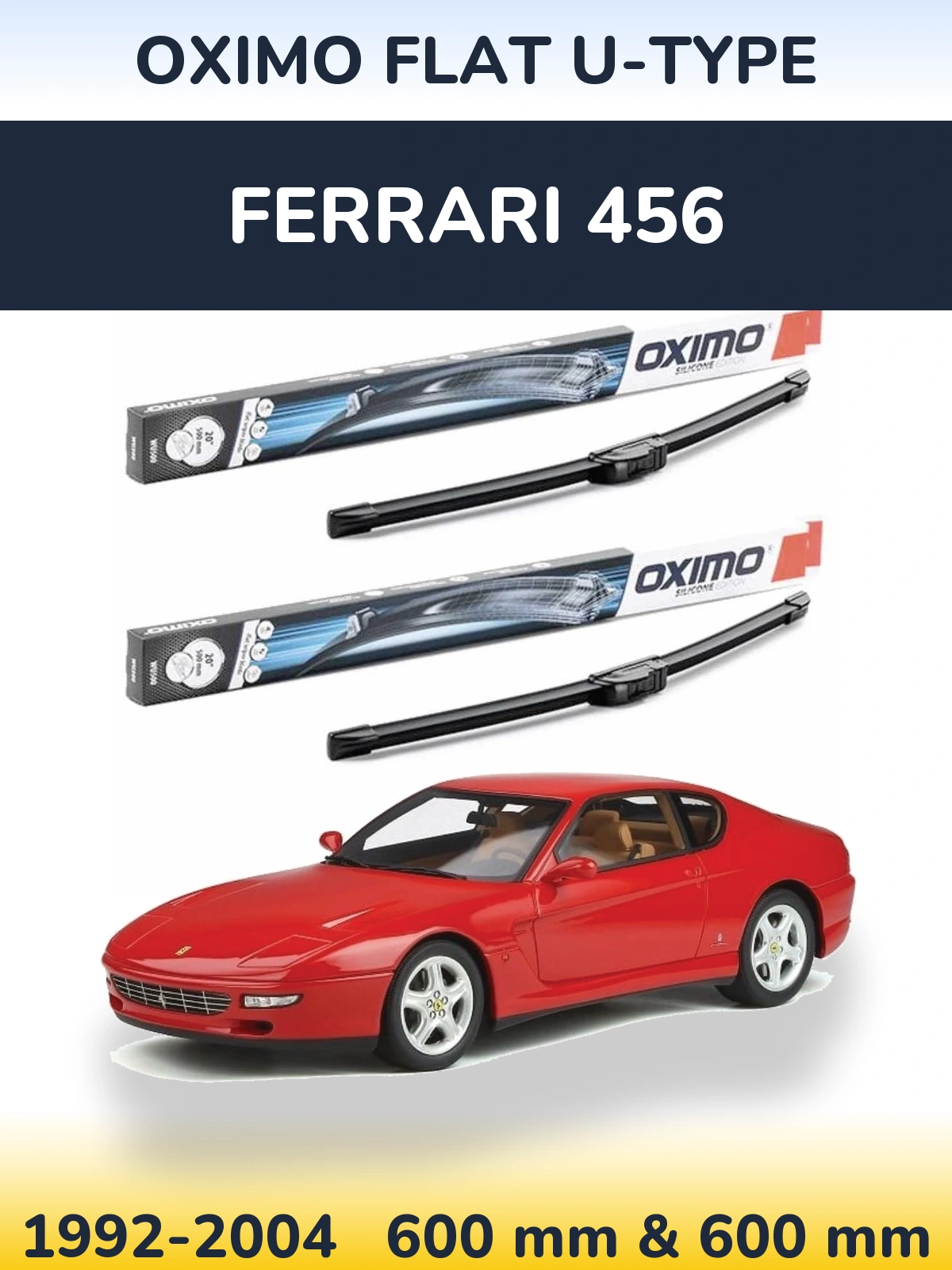 Torkarblad Oximo Flat U-type för Ferrari 456
