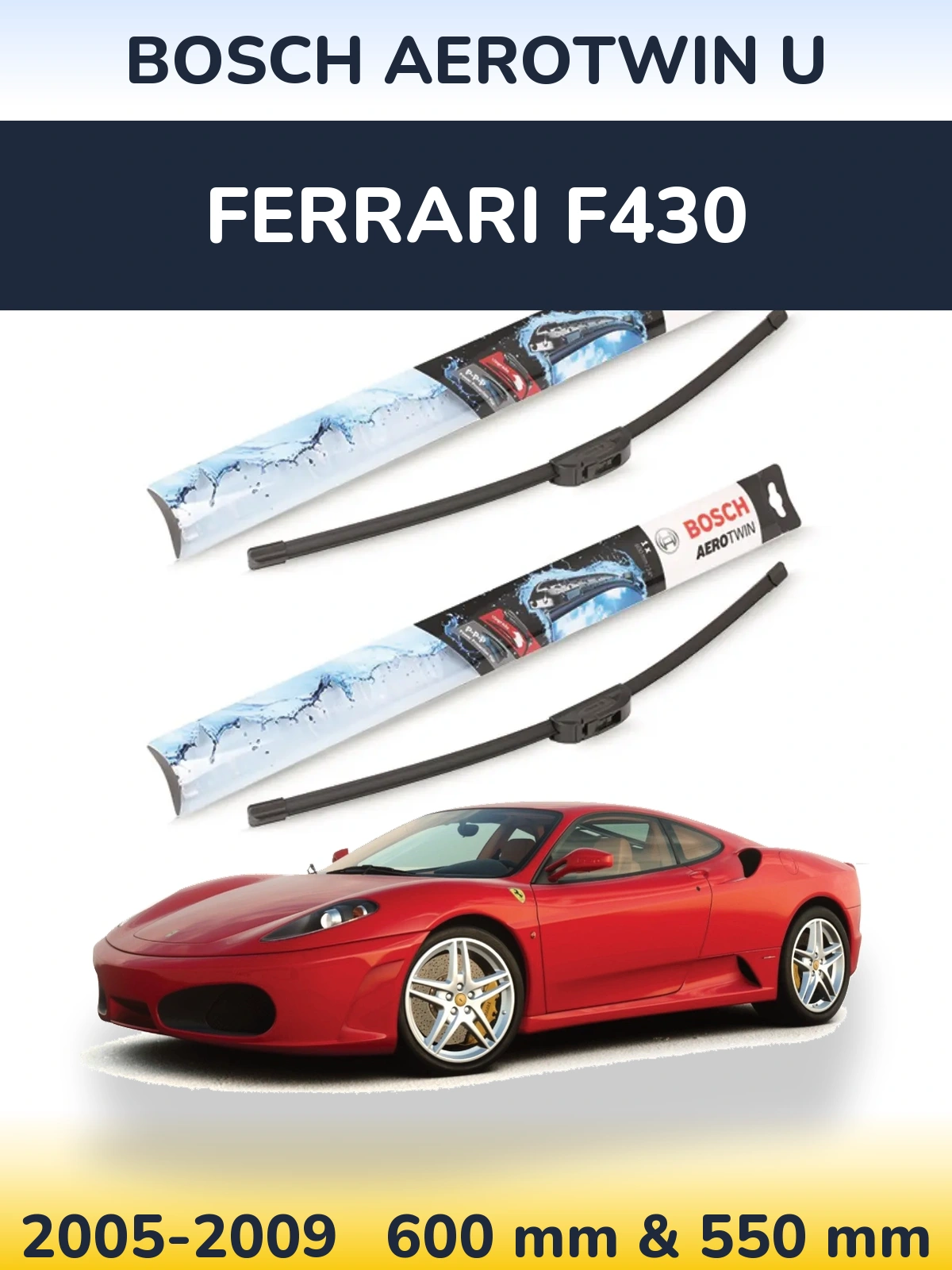 Torkarblad BOSCH AeroTwin U för Ferrari F430