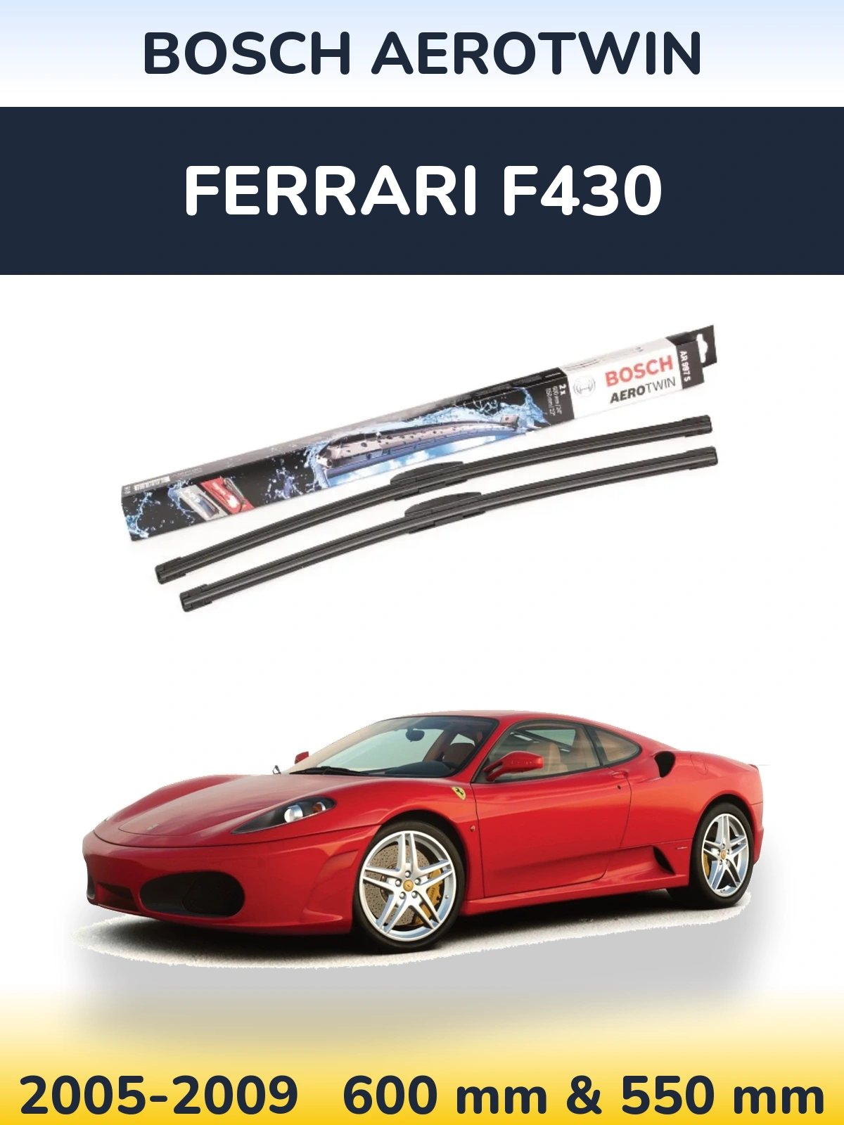 Torkarblad BOSCH AeroTwin för Ferrari F430